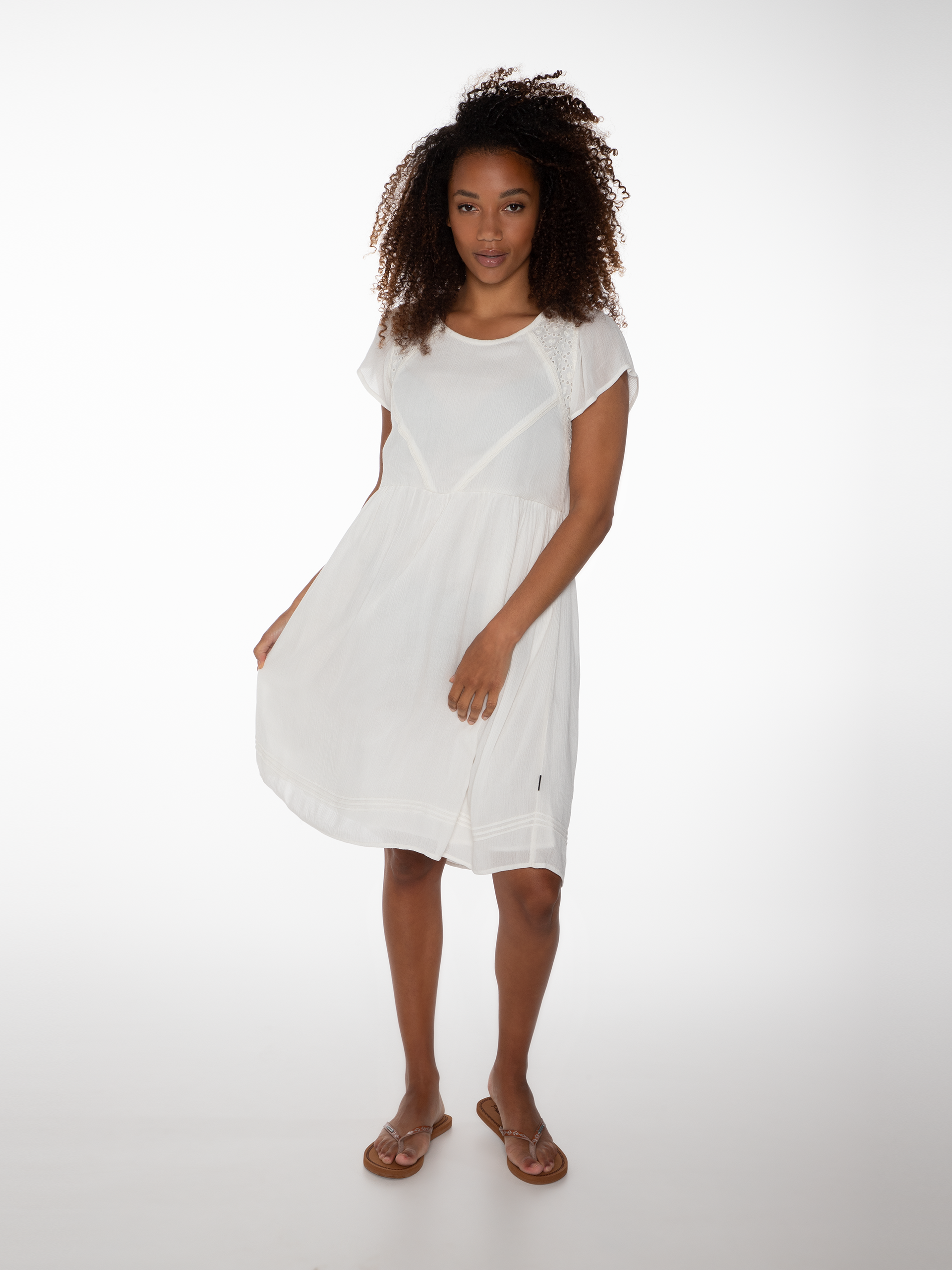 ワンピース A FERRETTI Woman Dress White 04431618 0002 2611711_401_model_front-