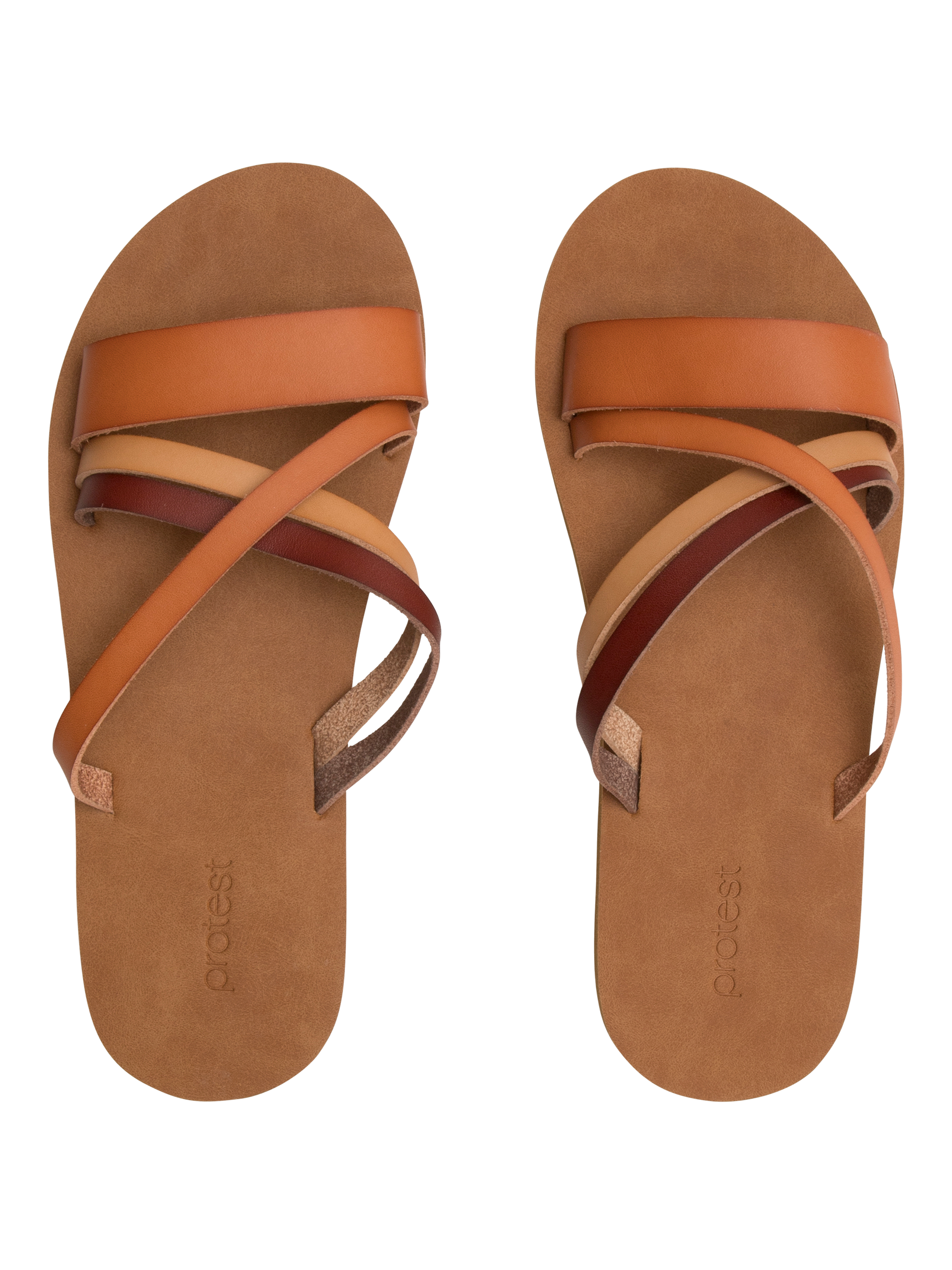 Protest Oyster Teenslippers Dames - Bruin