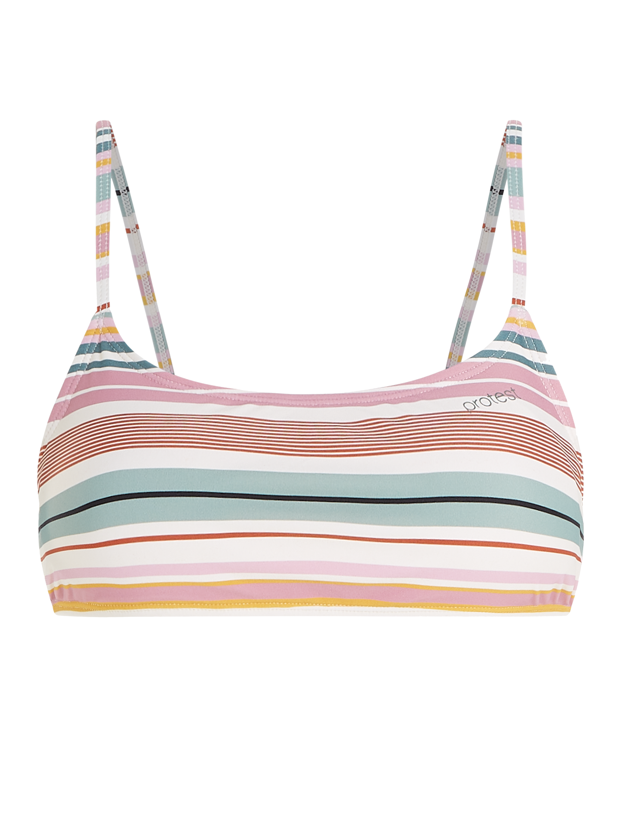Protest Mixscylla Striped Bralette Bikini Top Women - Purple