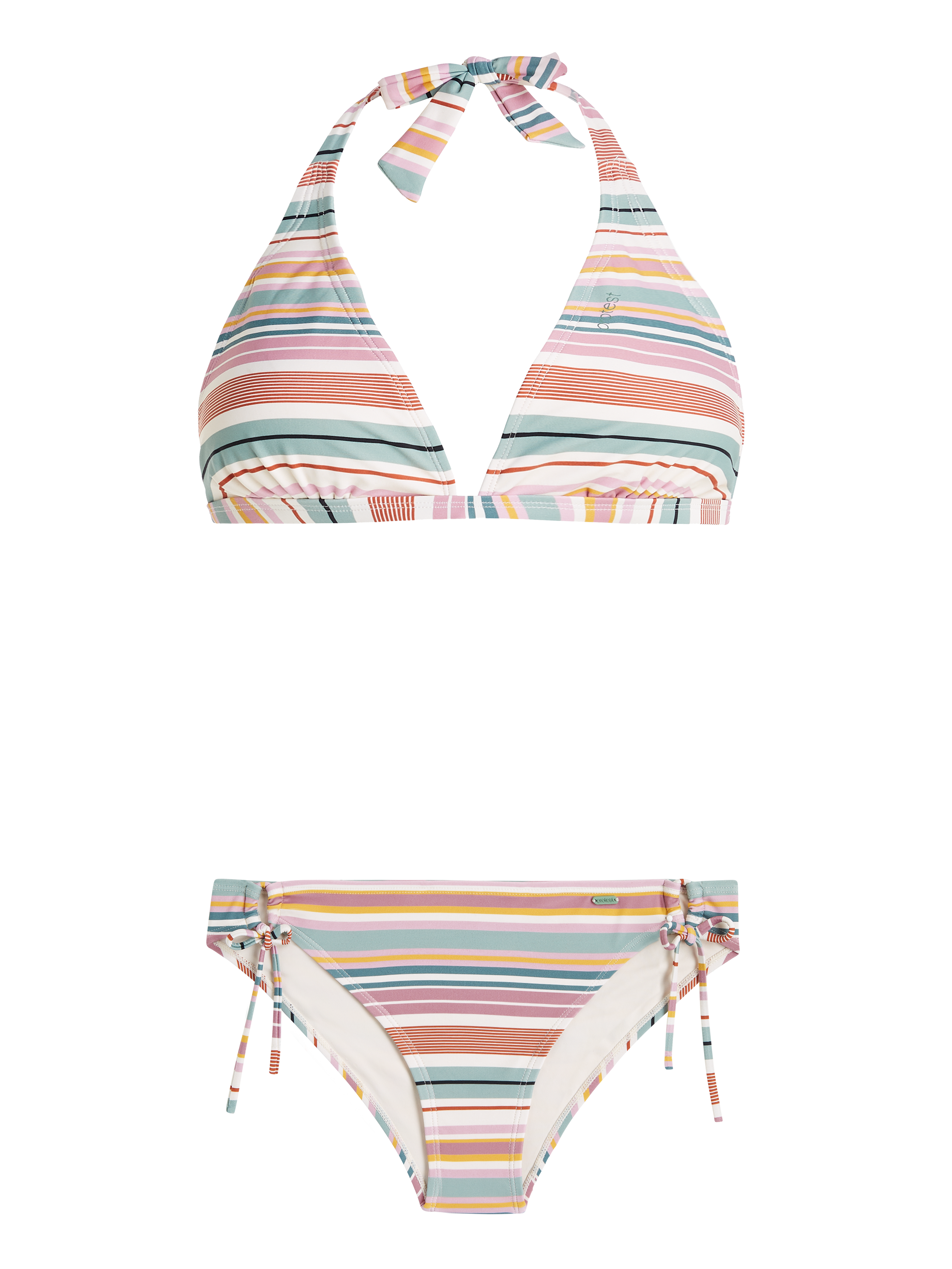 Protest Prtadmirer 23 Gestreifter Neckholder-bikini Damen - Lila