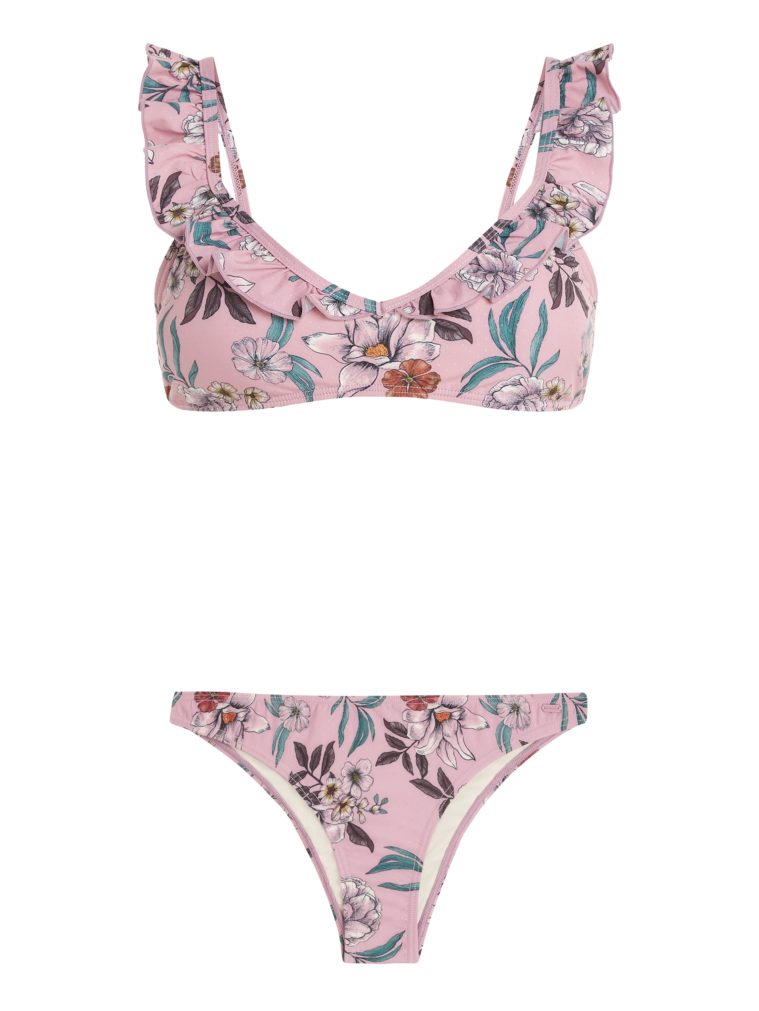 Protest Prtslender Blumen Bralette-bikini Damen - Lila