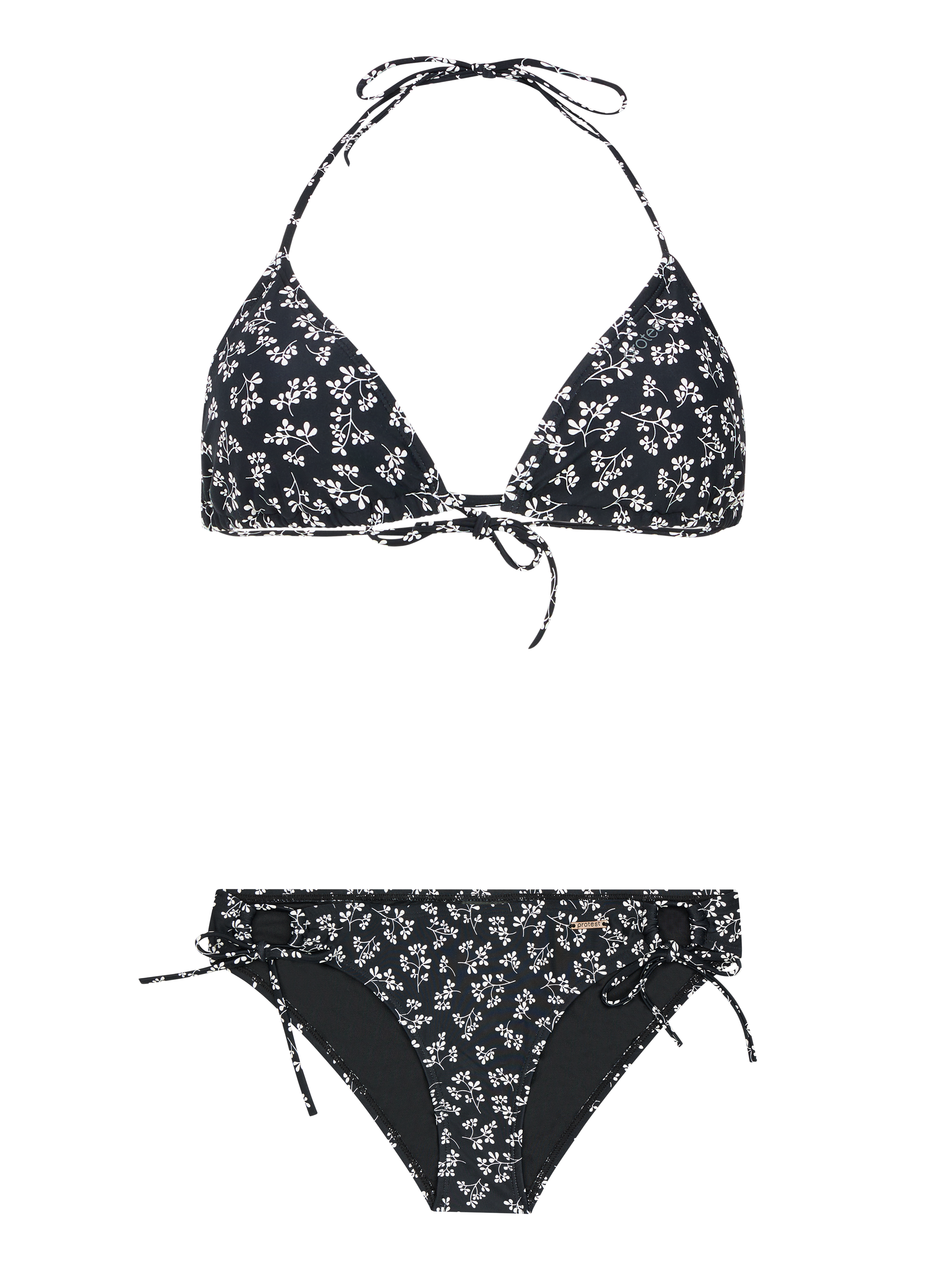 Protest Prtbonari Floral Triangle Bikini Women - Black
