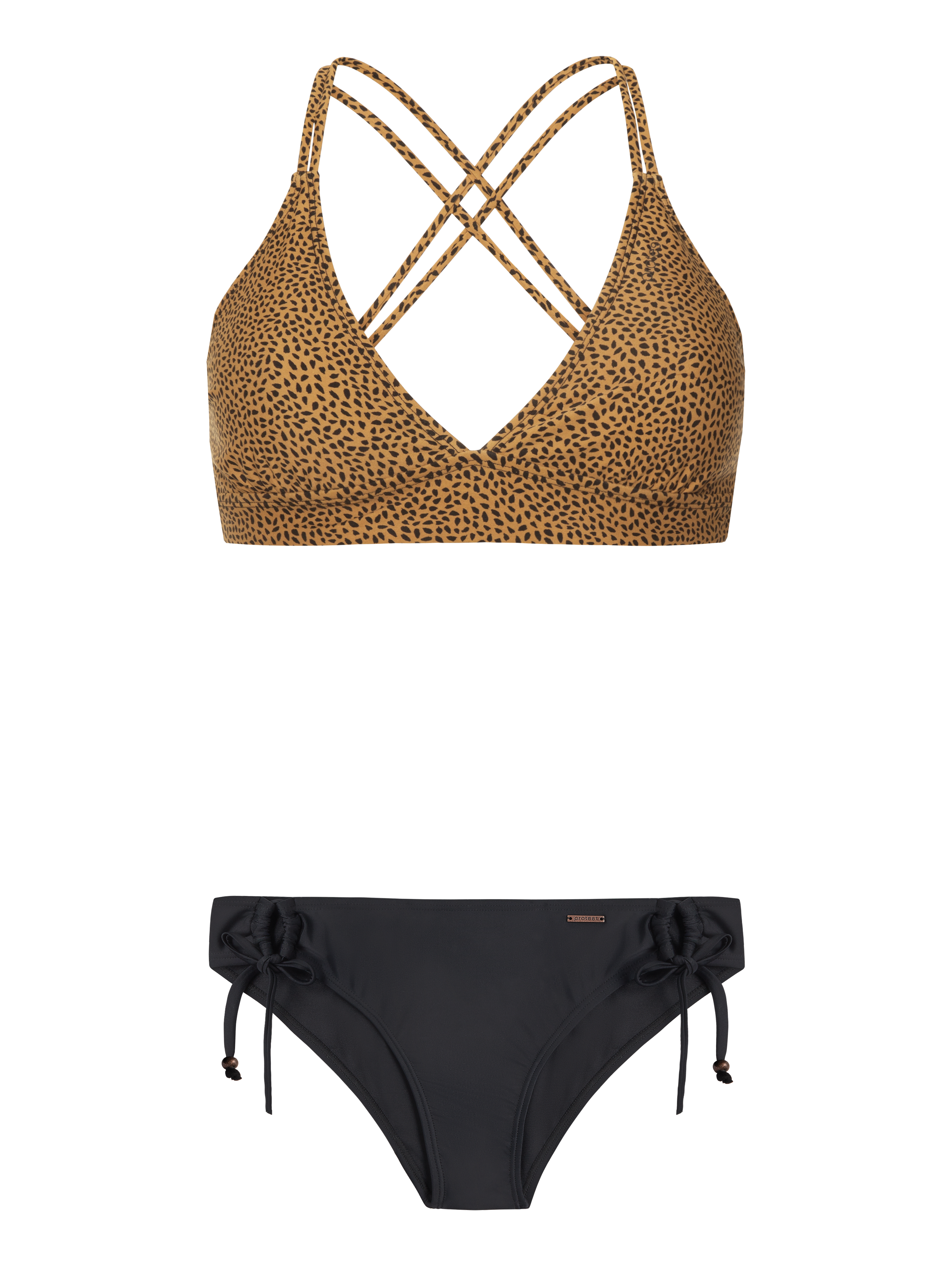Protest Prtshark Leopard Triangel-bikini Damen - Schwarz