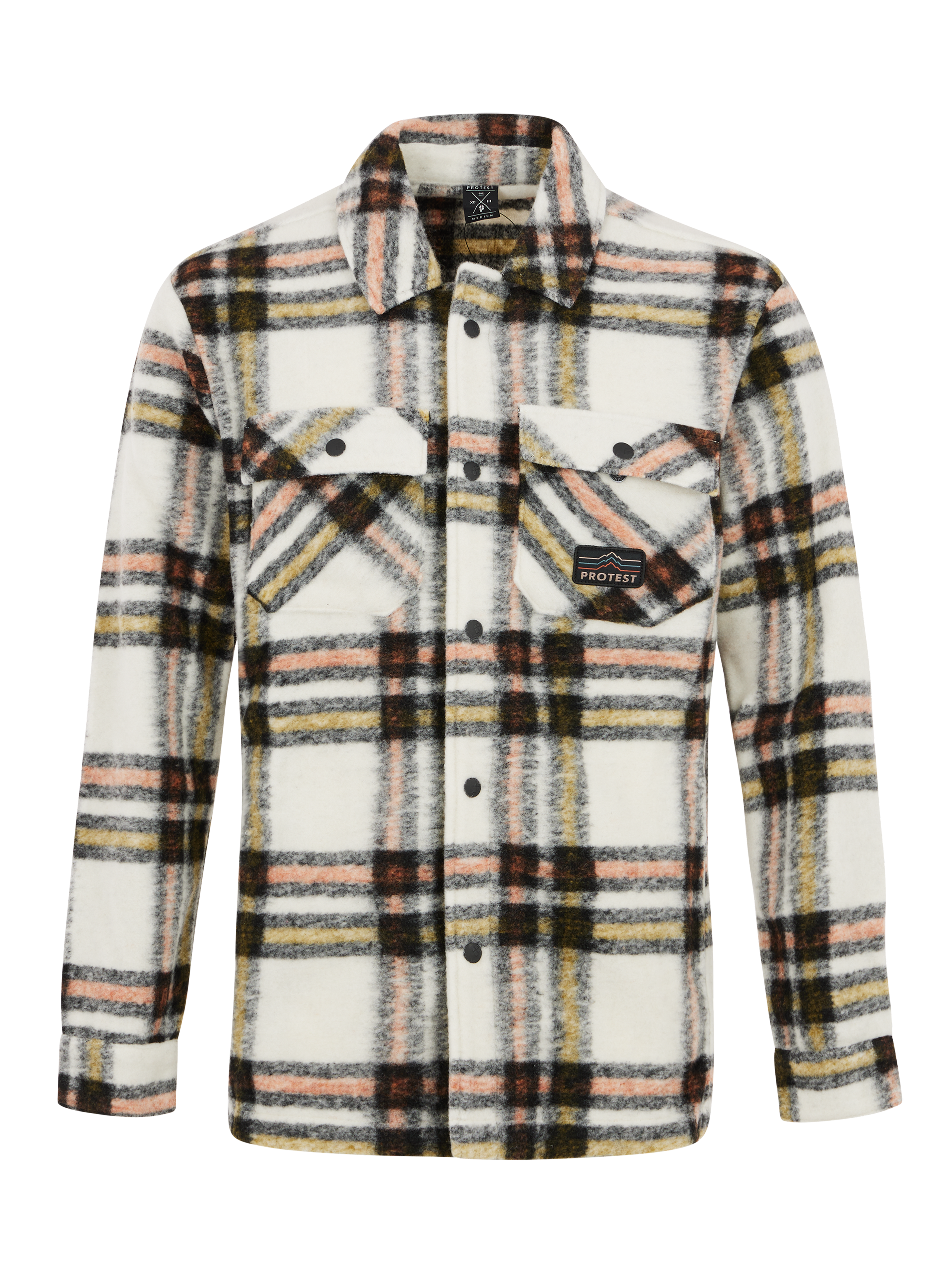 Protest Prtlibreen Urban Outdoor Fleece Overhemd Heren - Wit