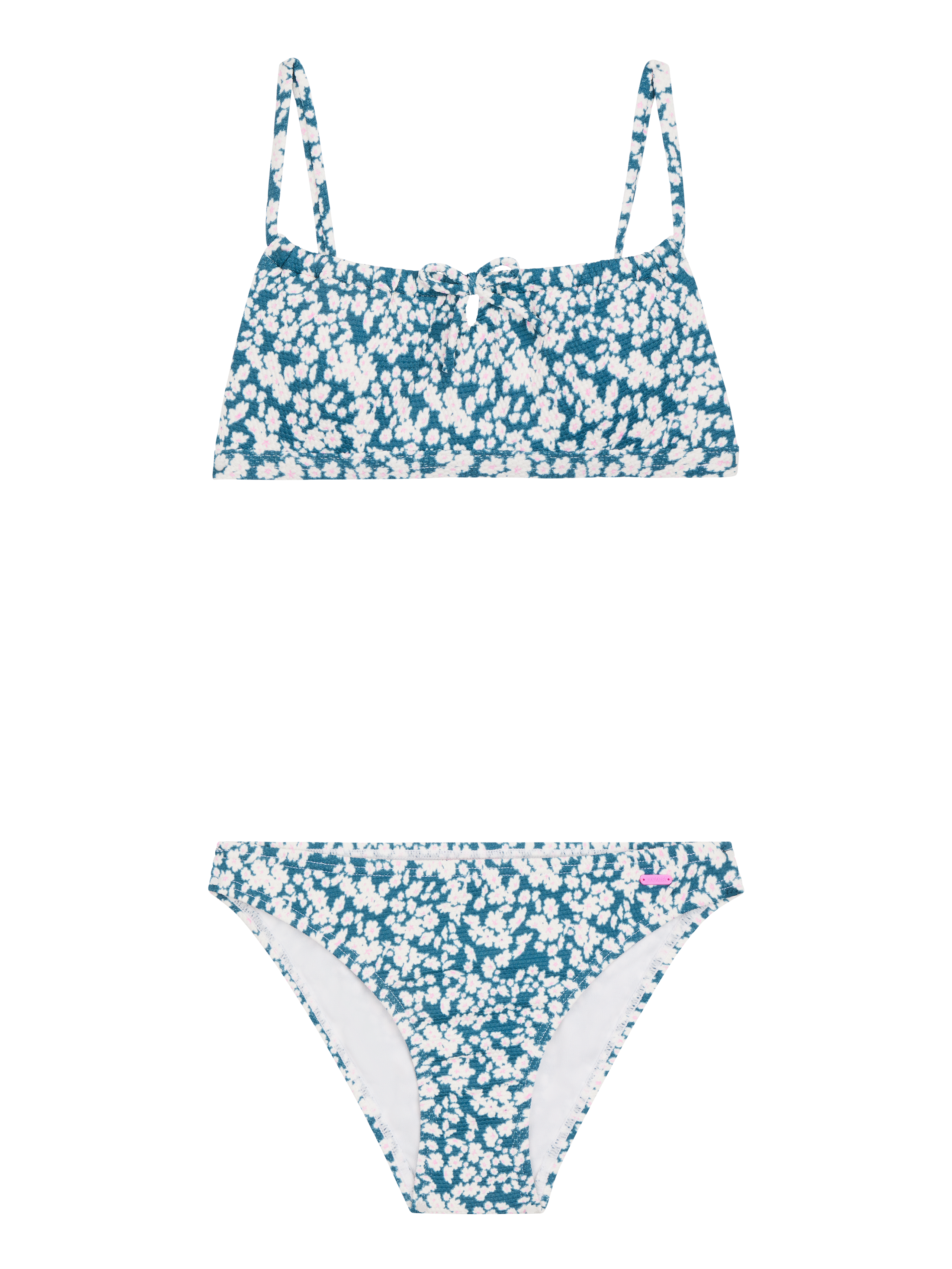 Protest Prtgissy Jr Bloemen Bandeau Bikini Meisjes - Blauw