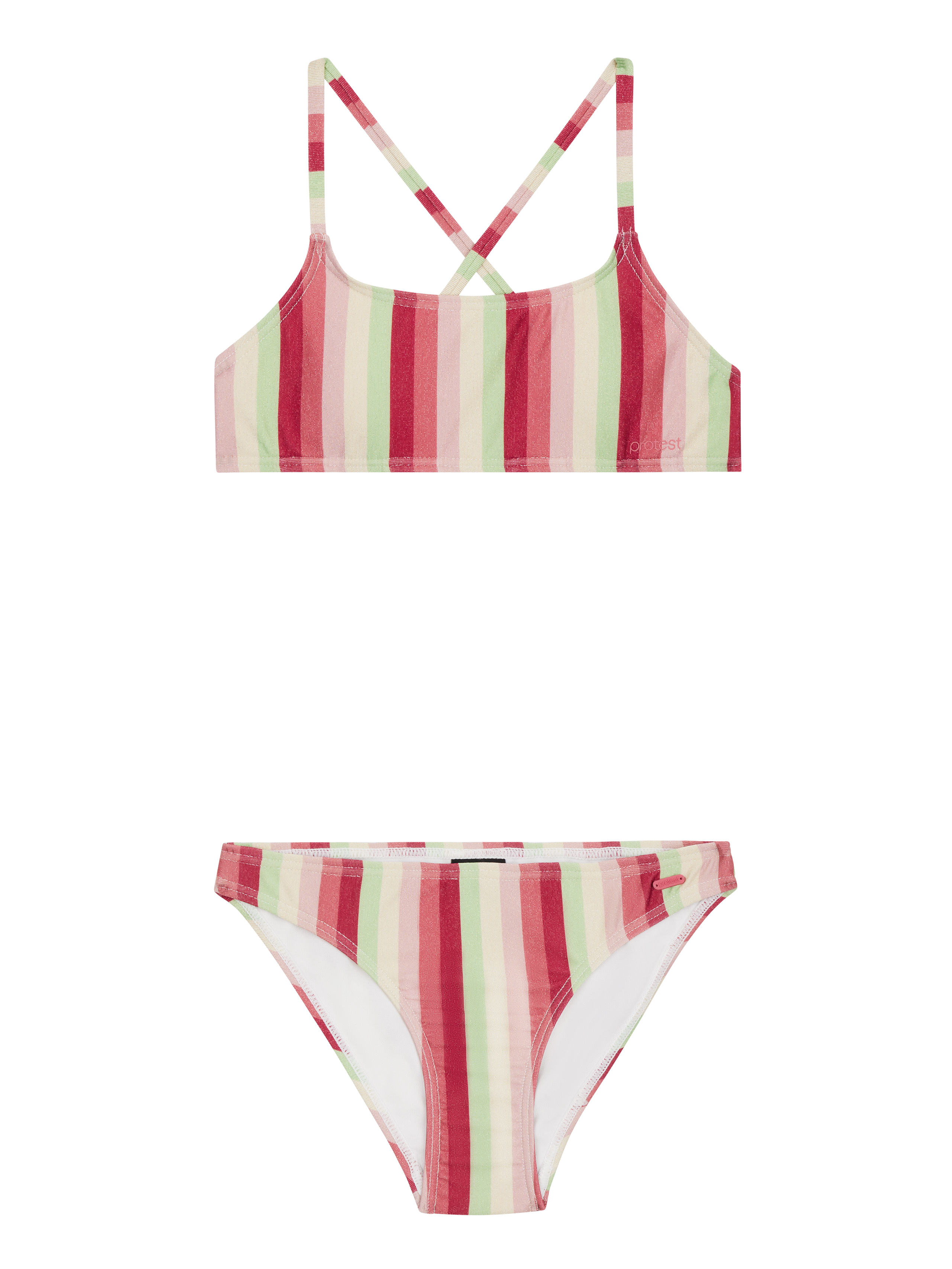 Protest Prtsheila Jr Gestreepte Bralette Bikini Meisjes - Roze