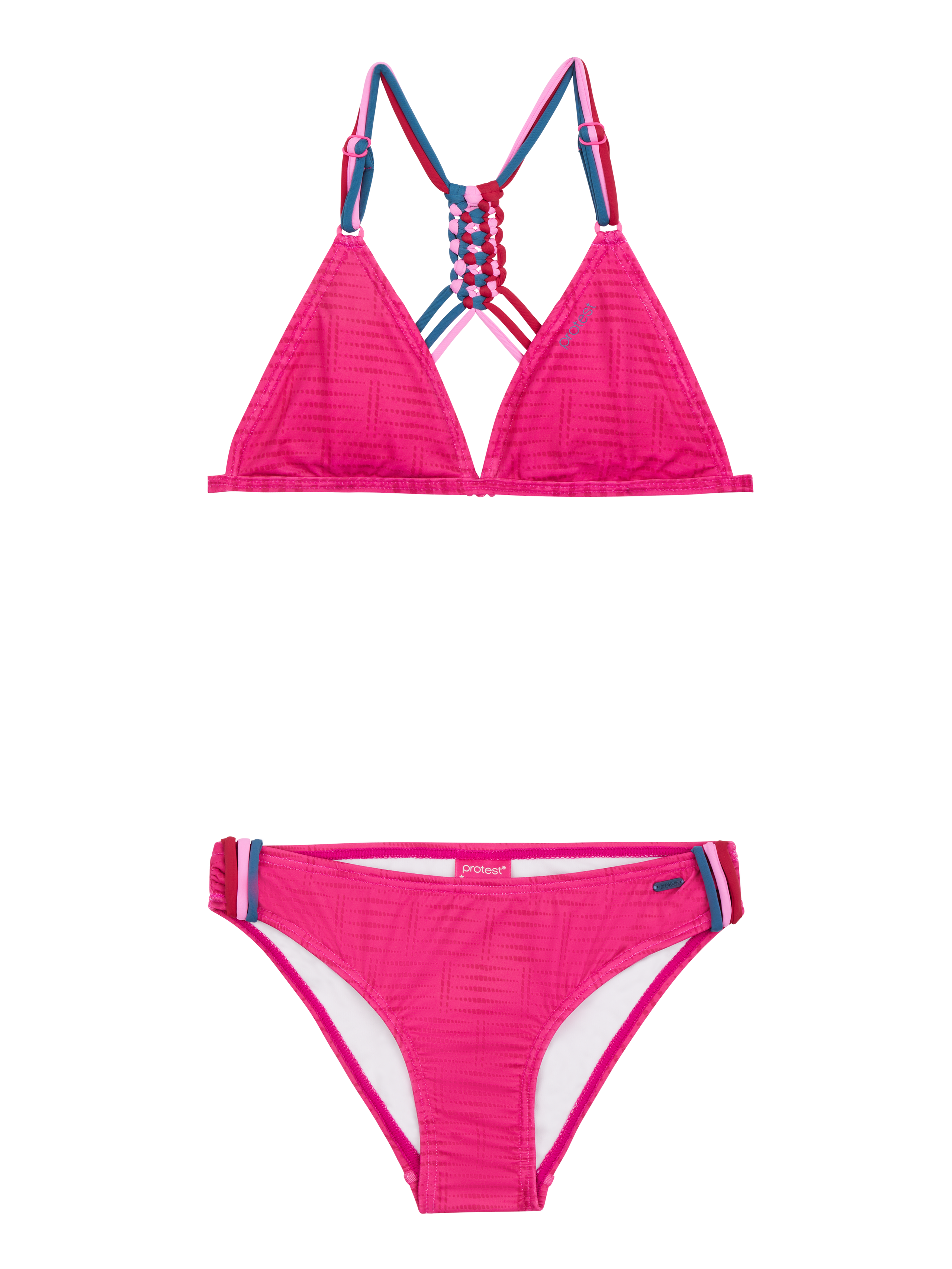 Conjunto de biquíni com faixa com logótipo cruzado Nike para menina -  NESSD724-670 - Rosa