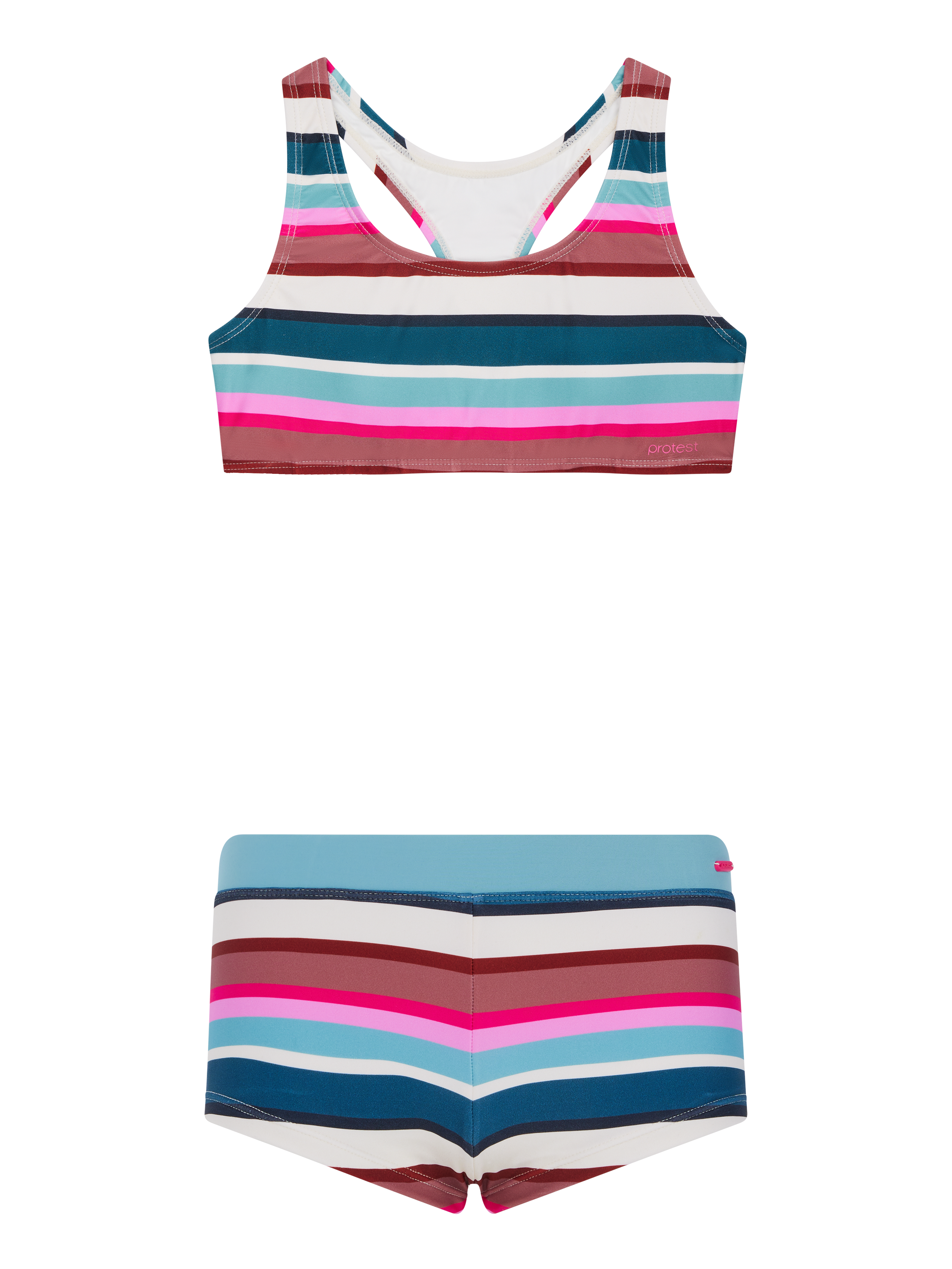 Protest Prtlaxmi Jr Gestreepte Bralette Bikini Meisjes - Roze