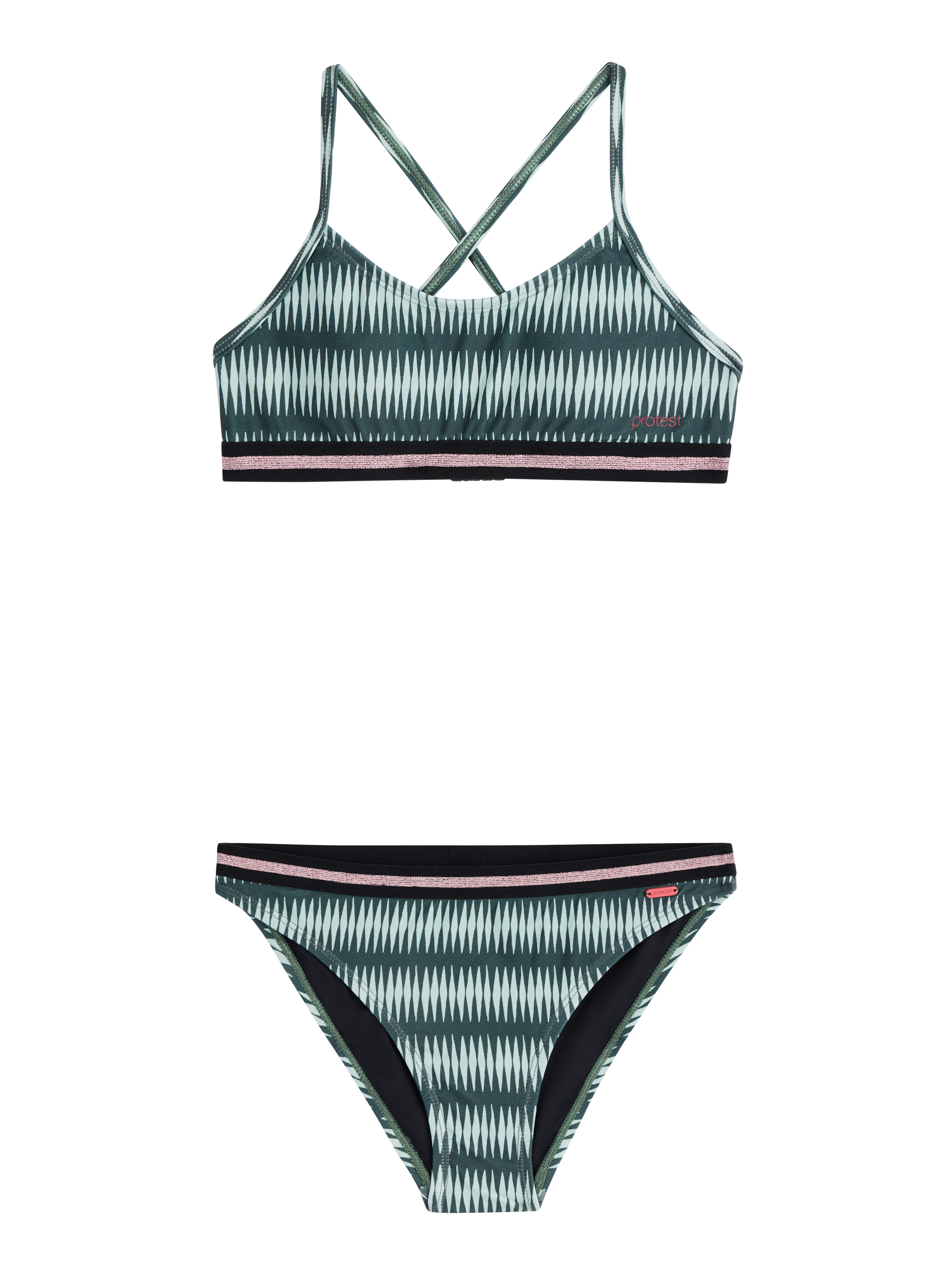 Protest Prtenjoy Jr Bralette-bikini Mädchen - Grün