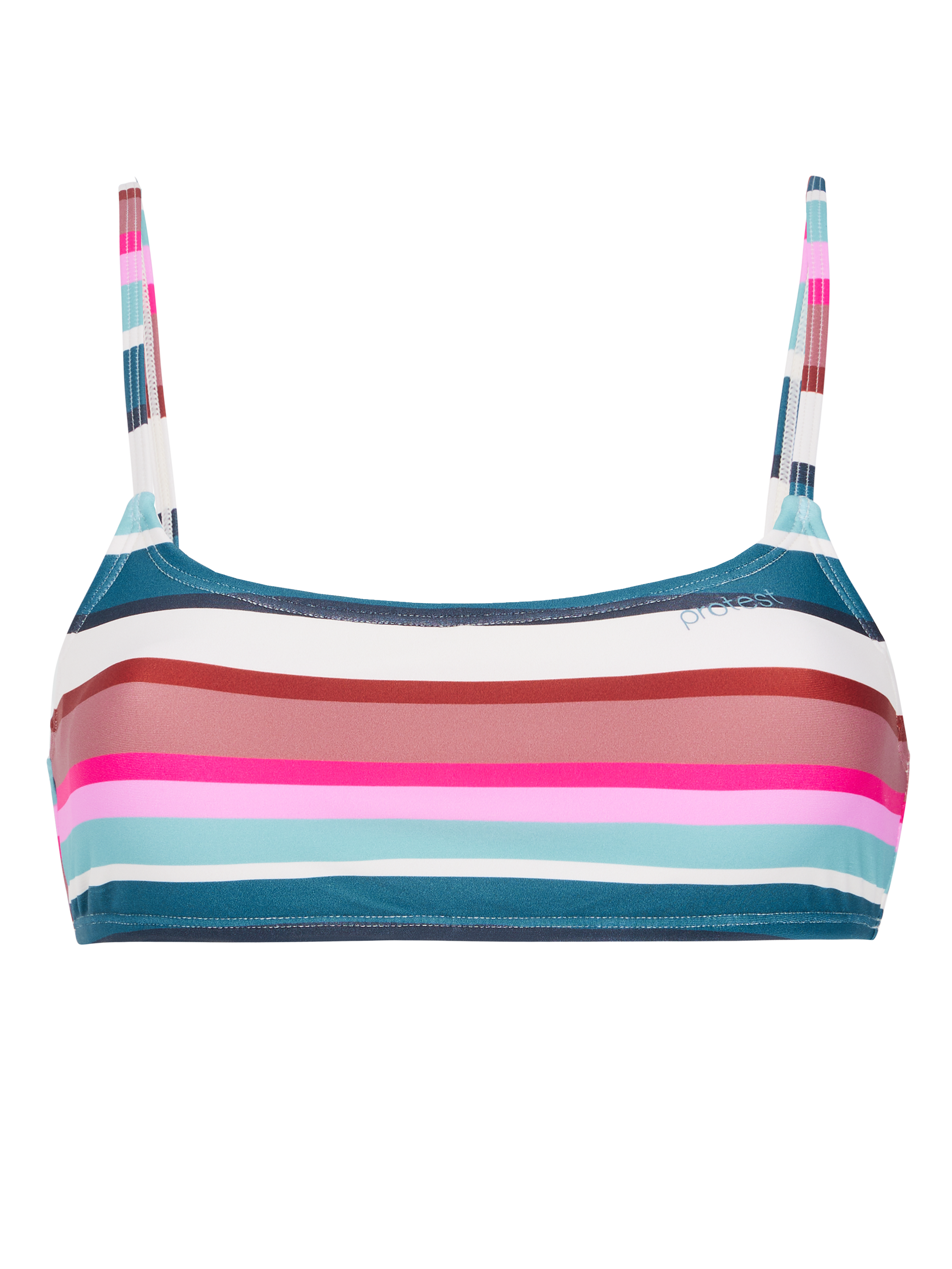Protest Mixelif 24 Gestreepte Bralette Bikini Top Dames - Roze