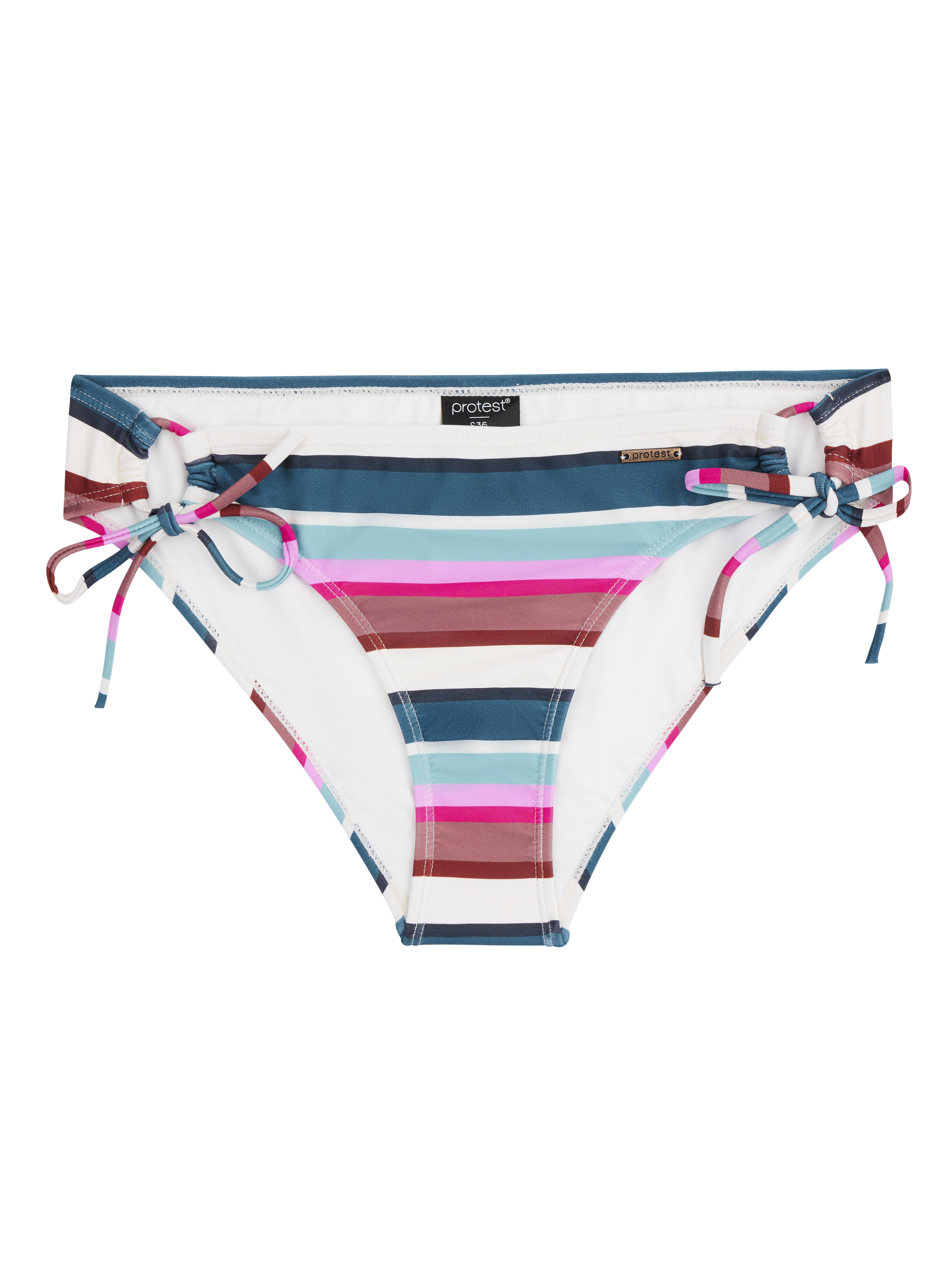Protest Mixcabel 24 Striped Bikini Bottom Women - Pink