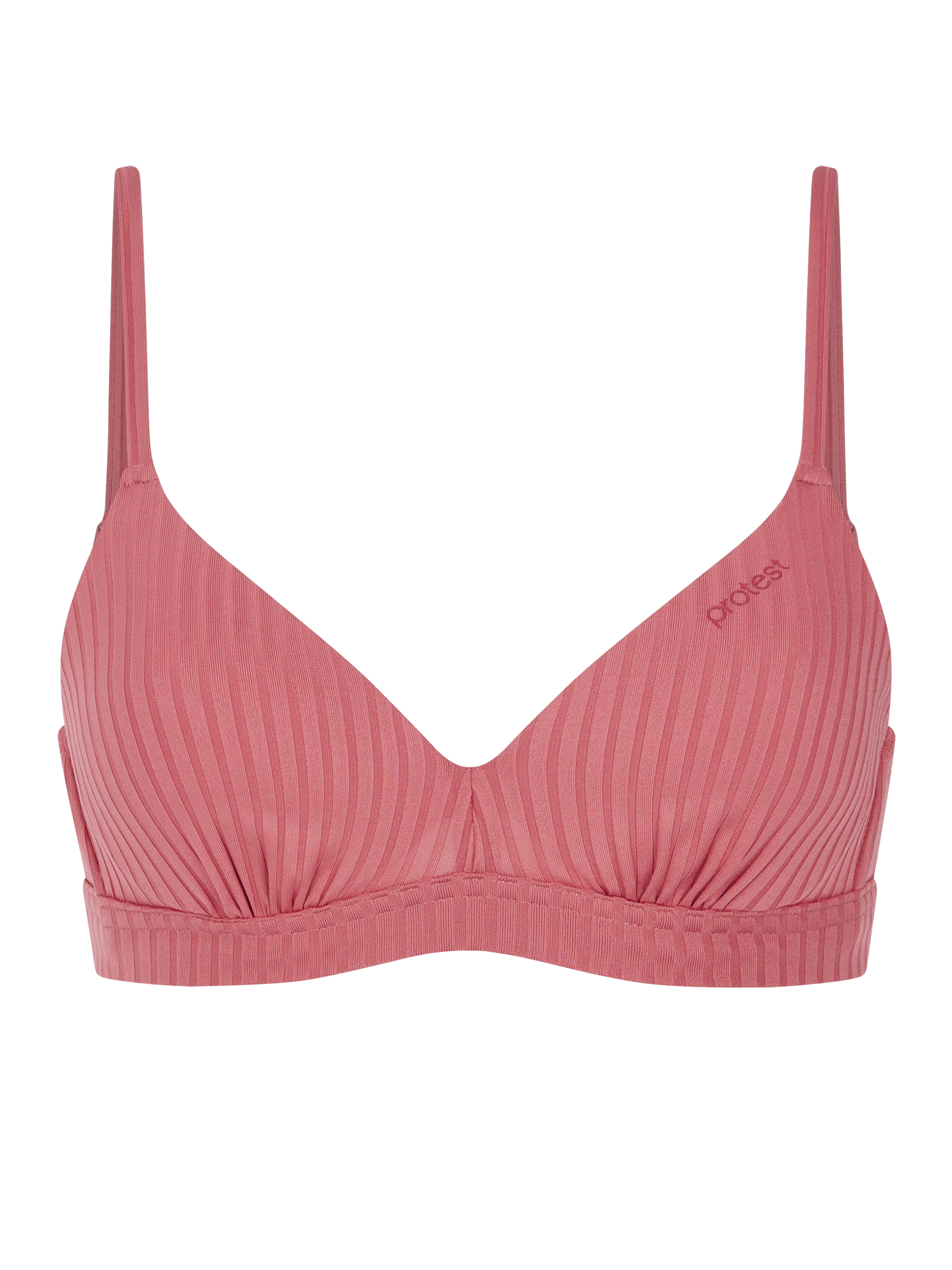 Protest Mixvamp Maillot De Bain Avec Armature Rayé Femme - Rose
