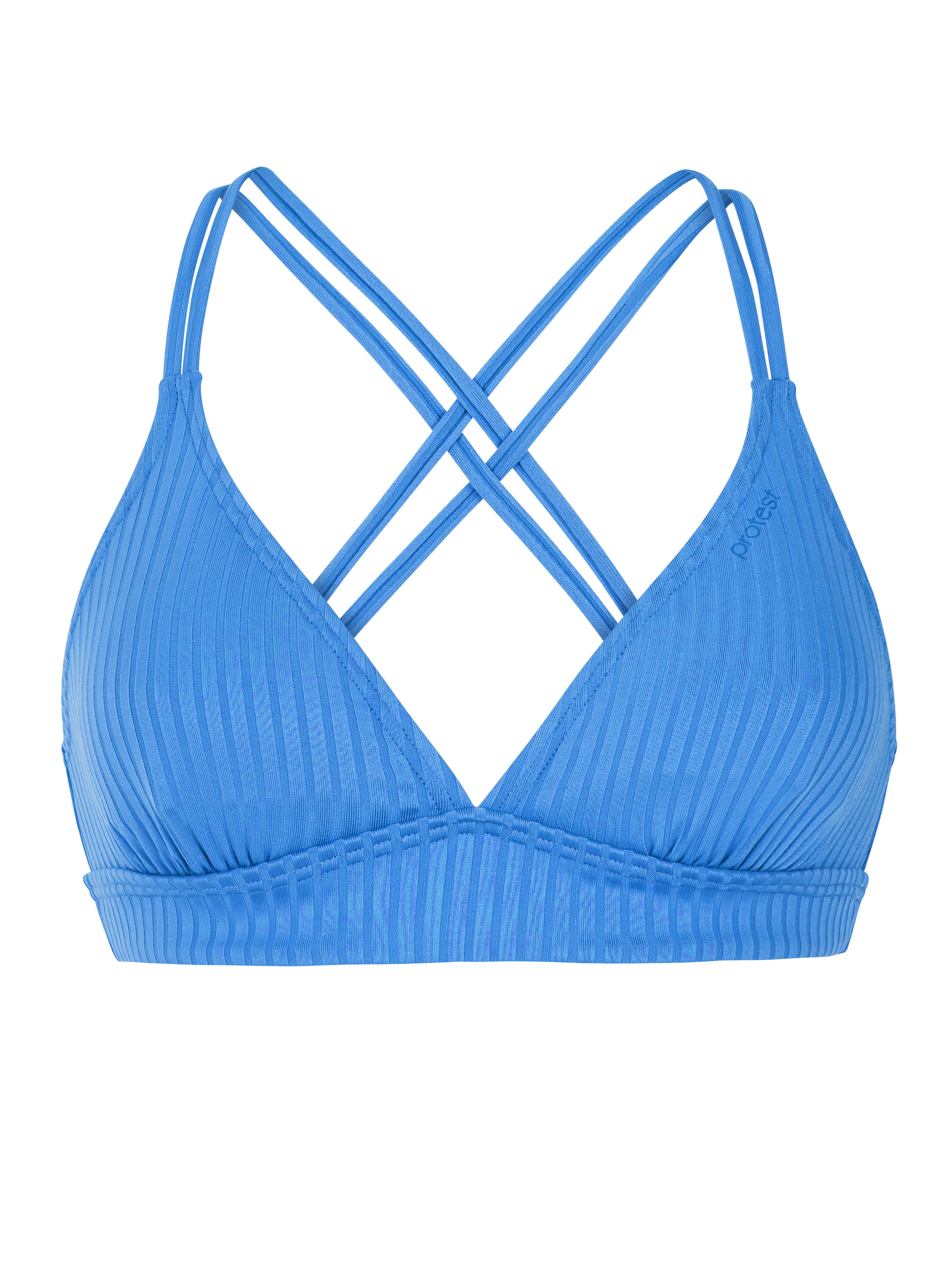 Protest Mixtune Gestreepte Triangel Bikini Top Dames - Blauw