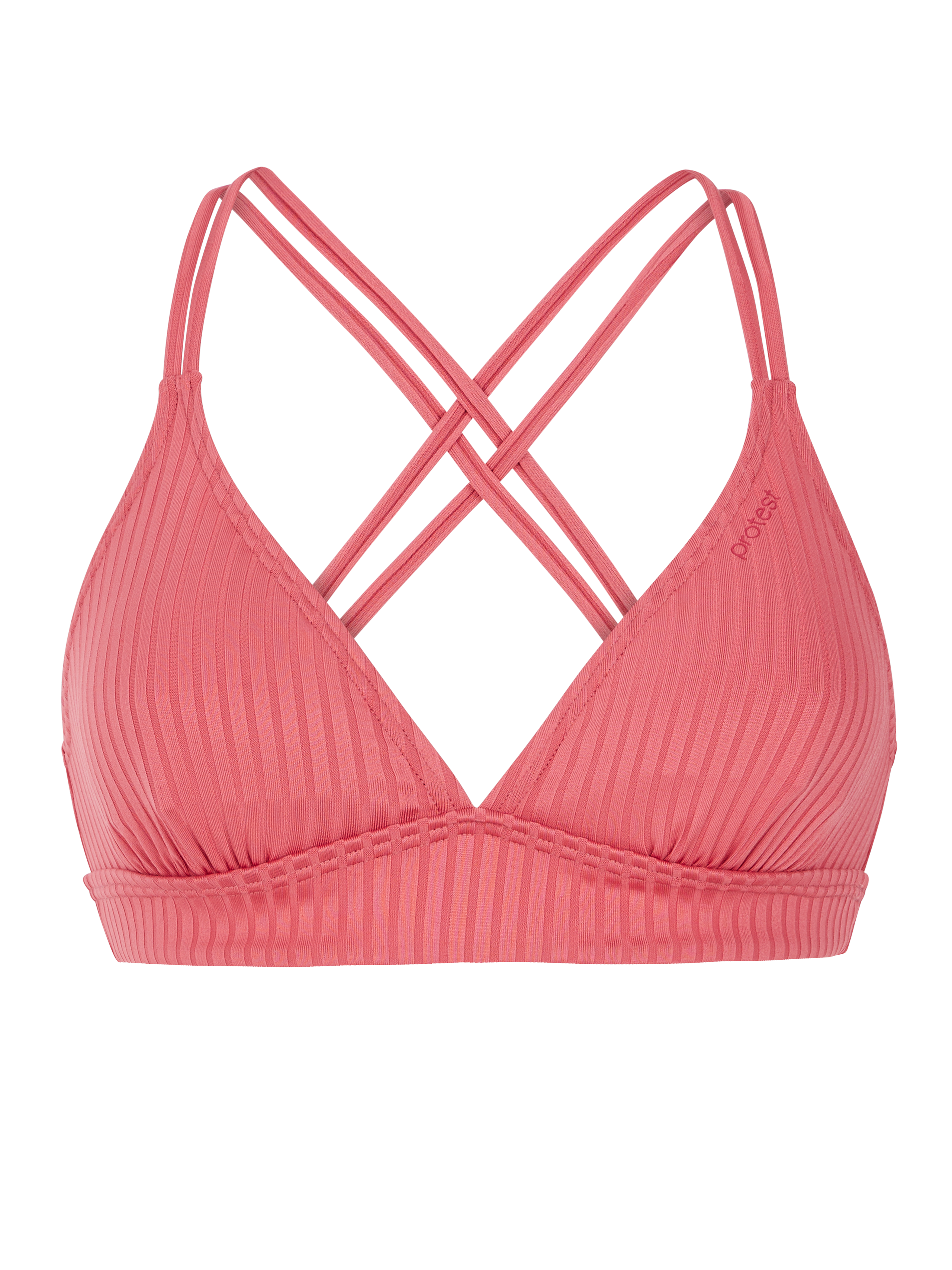 Protest Mixtune Gestreepte Triangel Bikini Top Dames - Roze