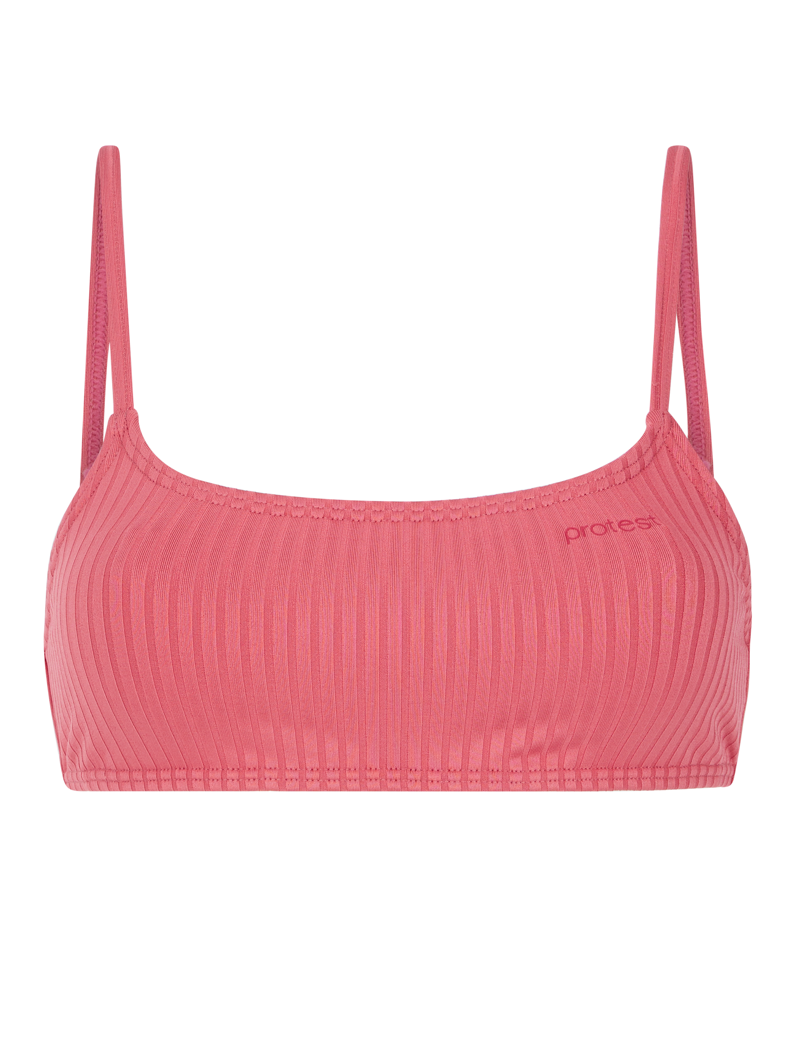 Protest Mixruby 24 Striped Bralette Bikini Top Women - Pink