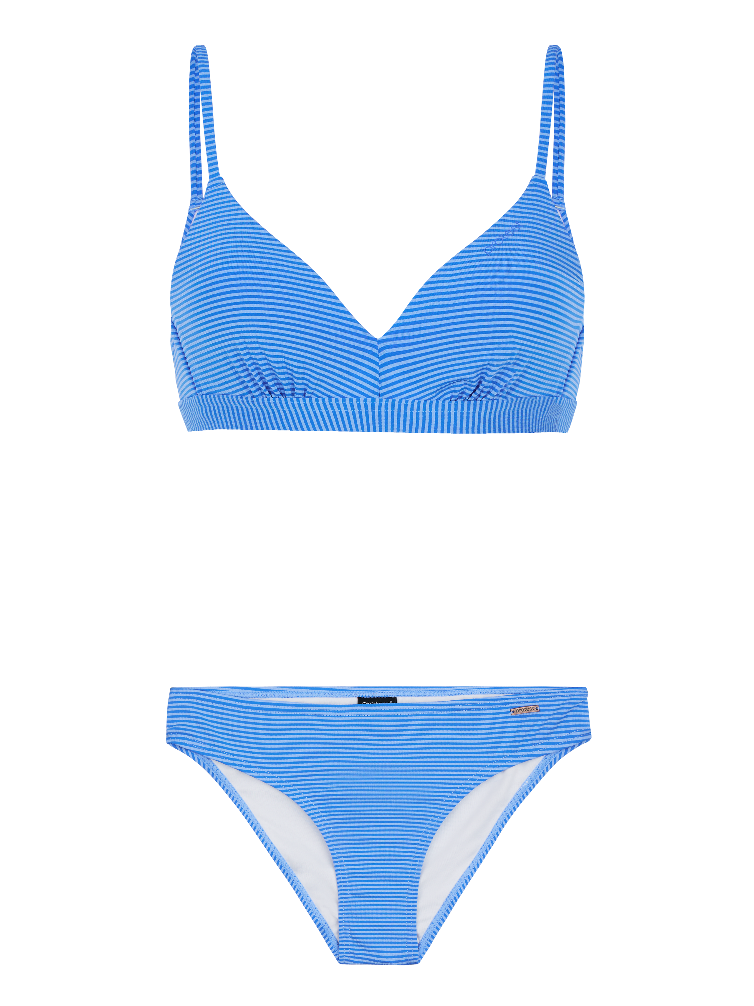 Protest Prtlivia Gestreepte Beugel Bikini Dames - Blauw