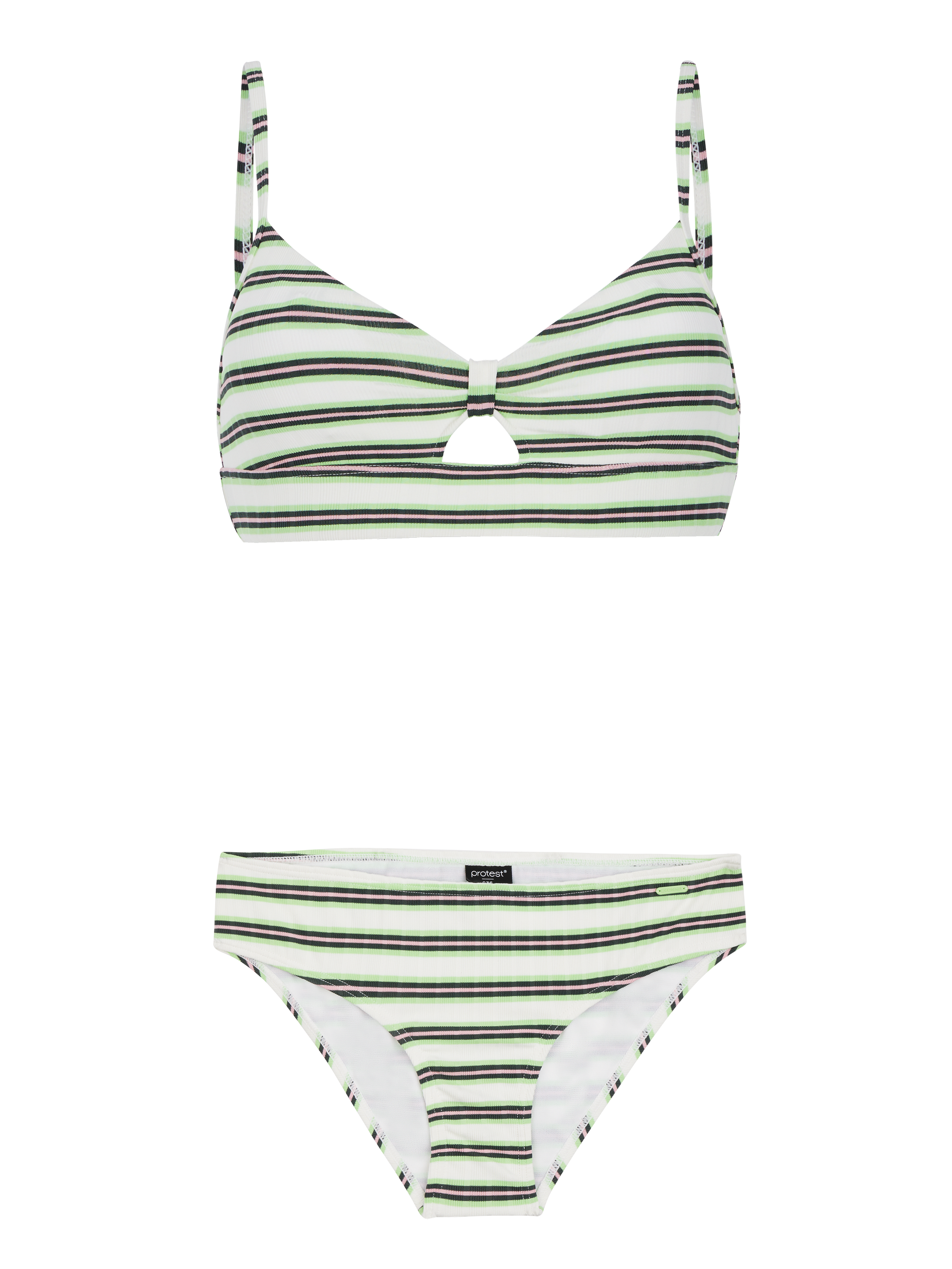 Protest Prtmarley Gestreepte Bralette Bikini Dames - Roze