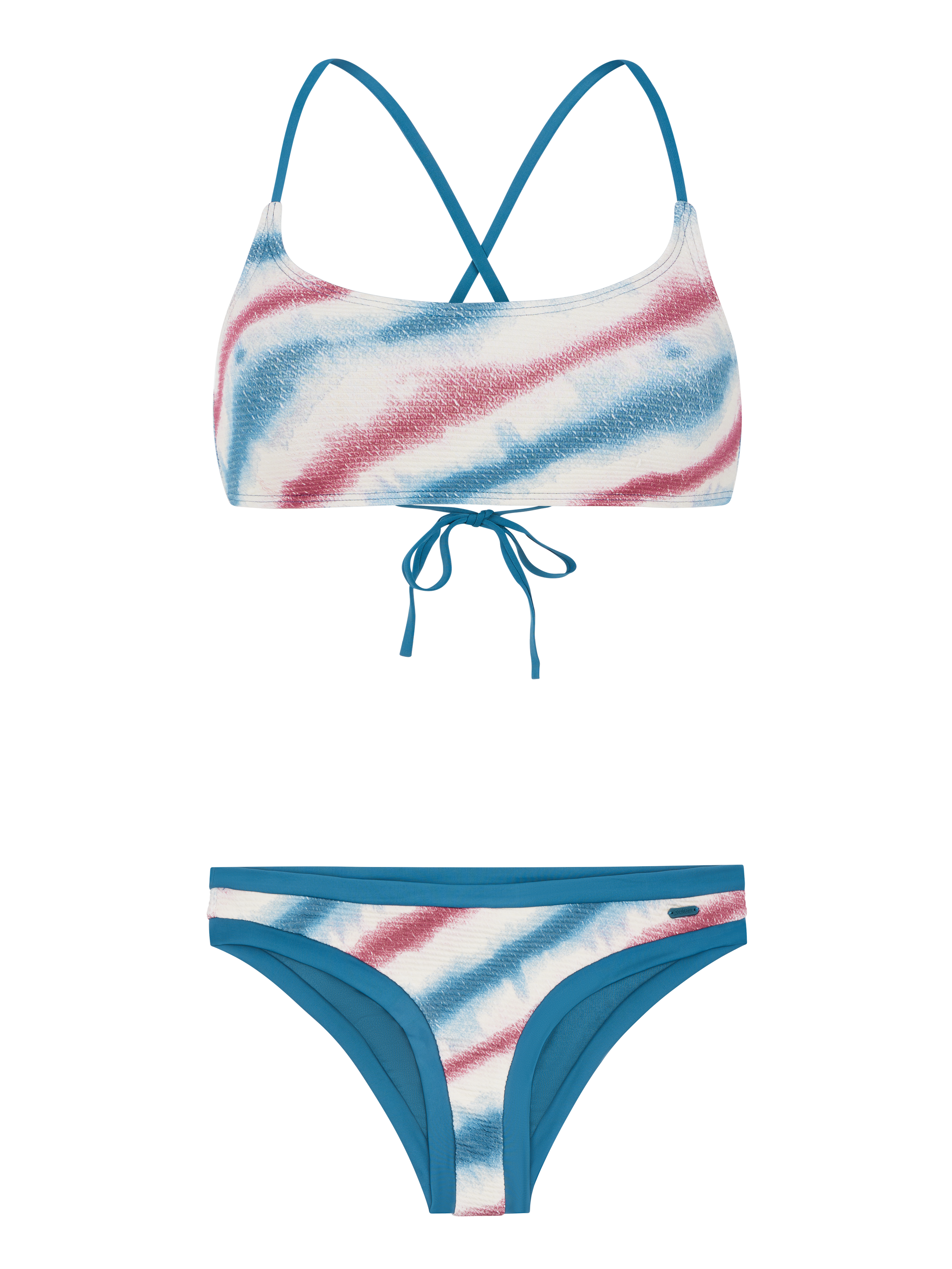 Protest Prtkirkley Gestreepte Bralette Bikini Dames - Blauw