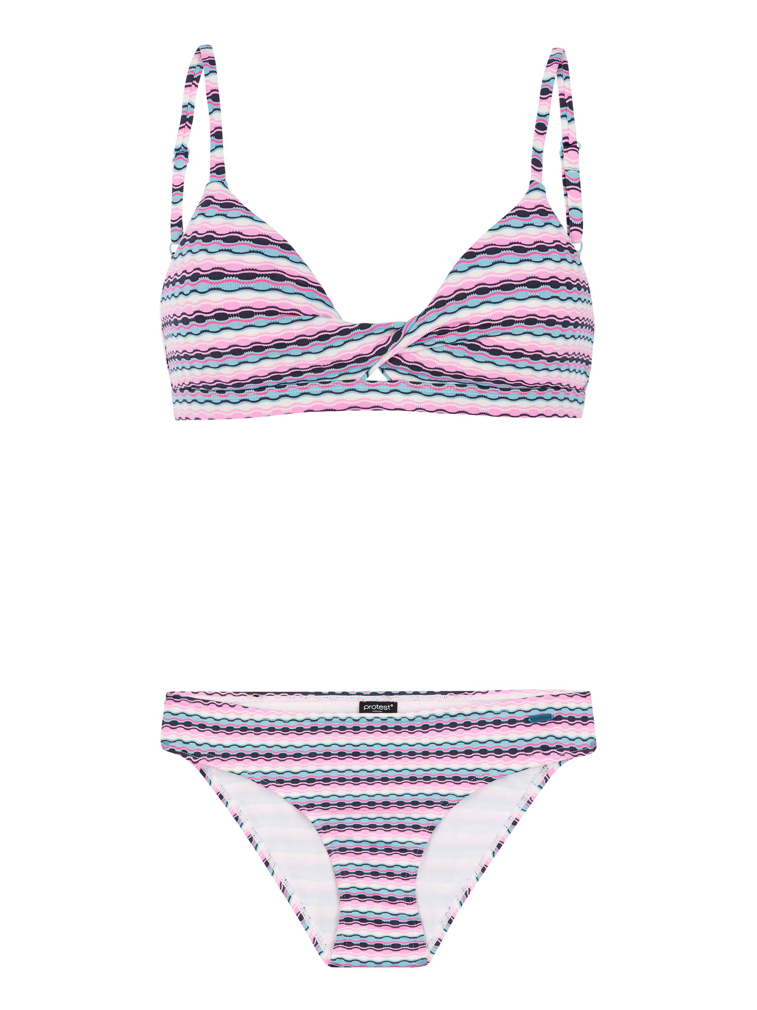 Protest Prtshana Gestreepte Bralette Bikini Dames - Blauw