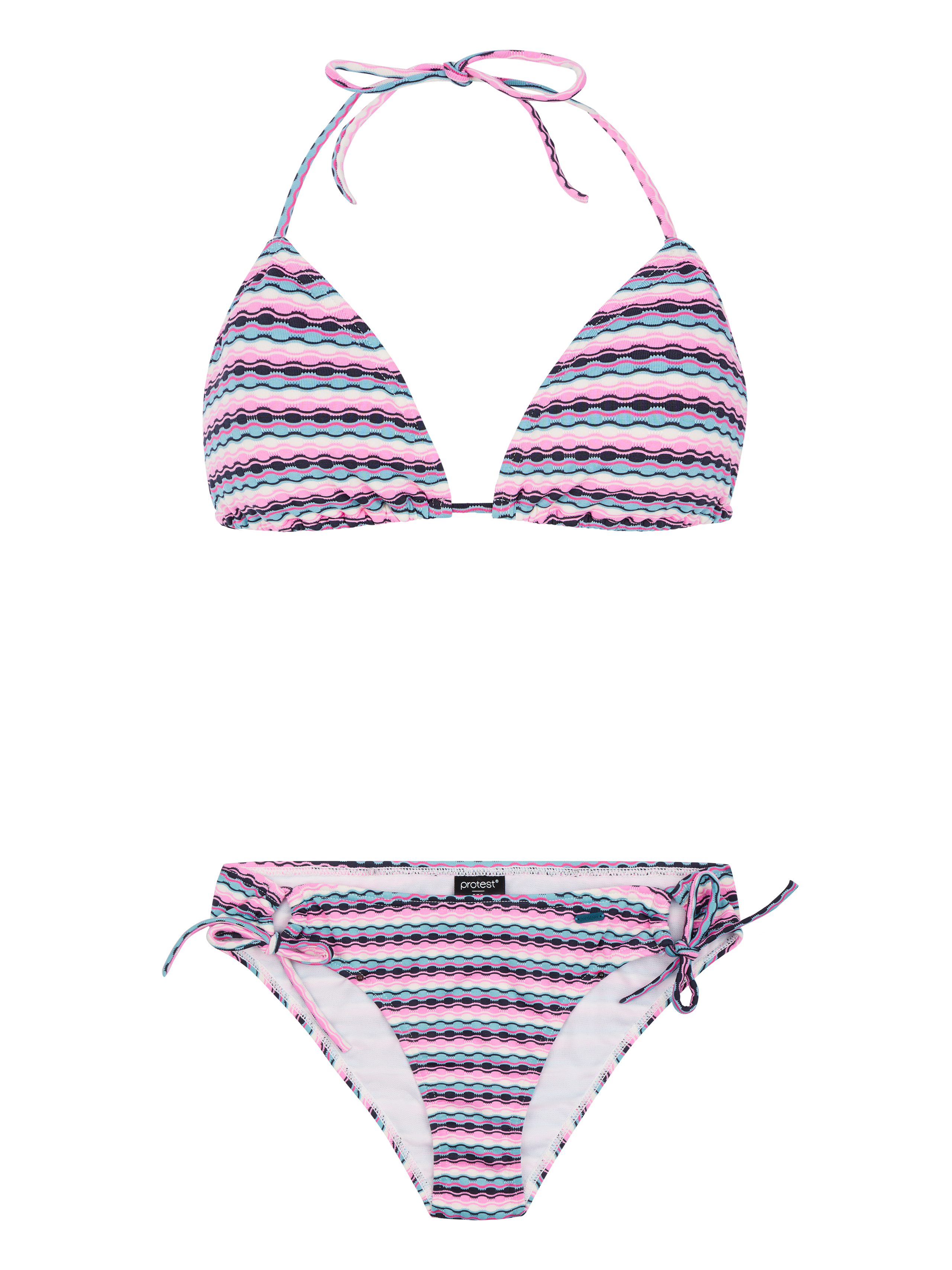Protest Prtnadine Gestreepte Triangel Bikini Dames - Blauw