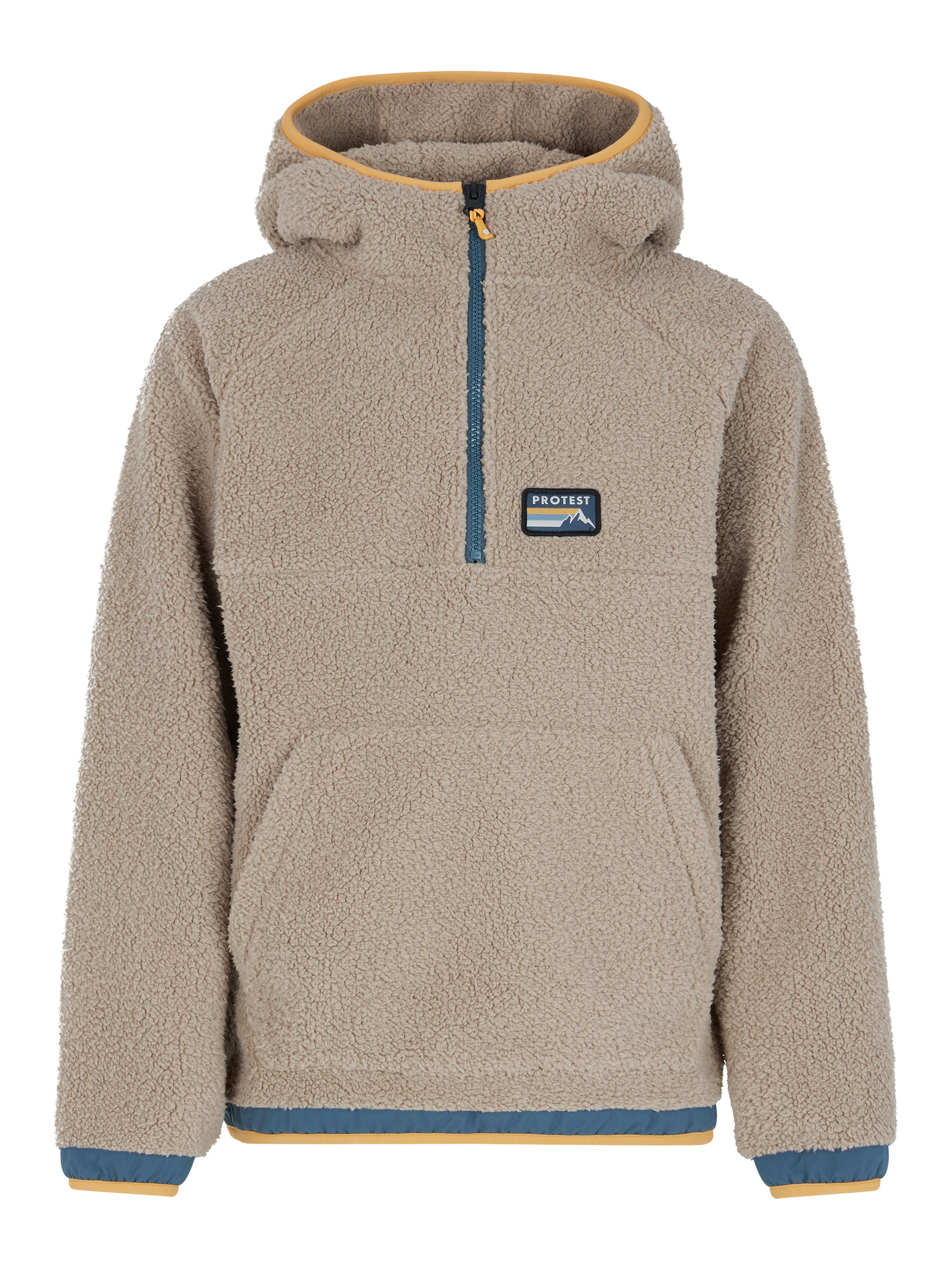 Protest Prtcult Jr Teddy Fleece Hoodie Boys - Brown