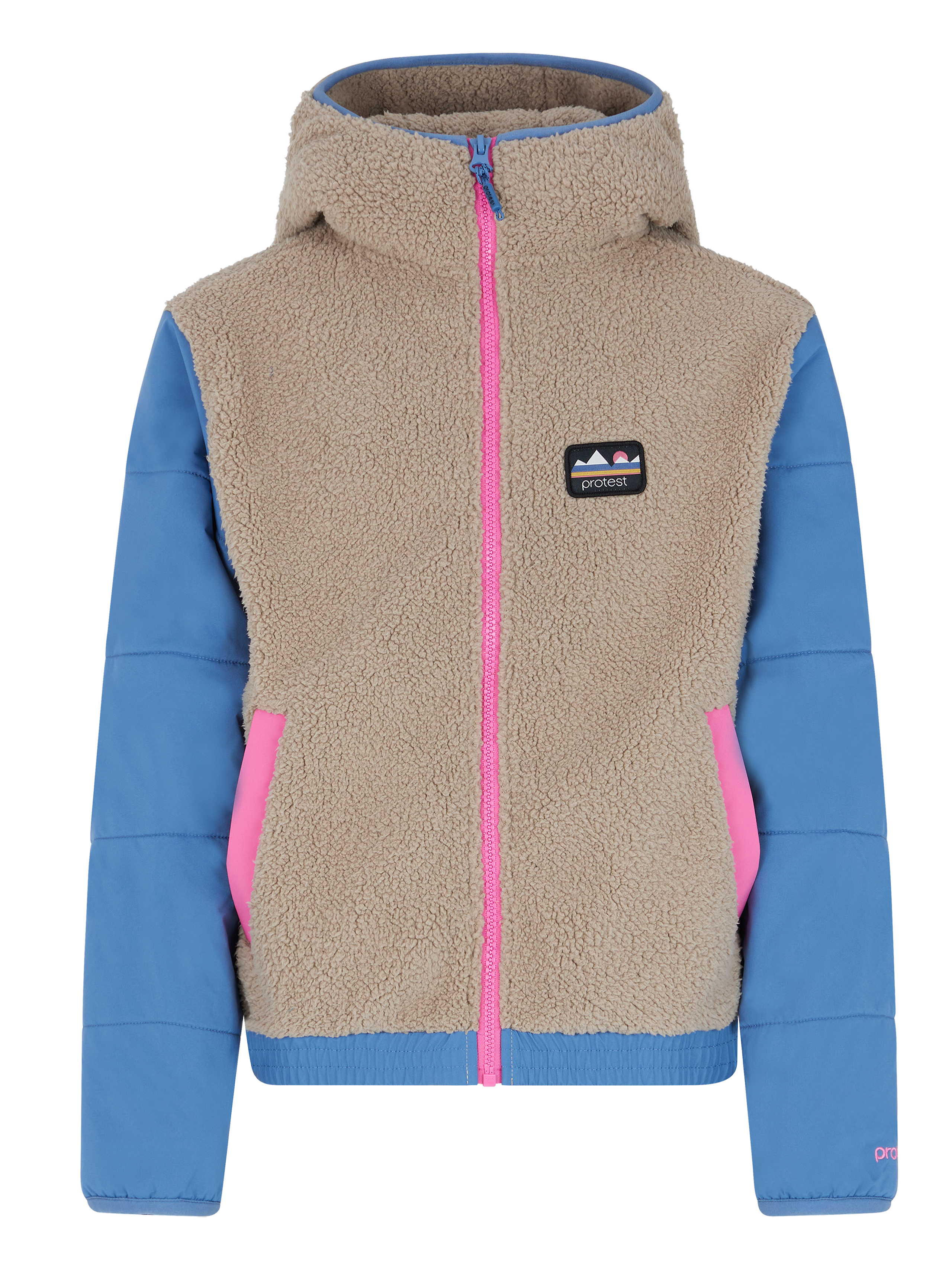 Protest Prtmixi Jr Teddy Lightweight Jacket Girls - Brown