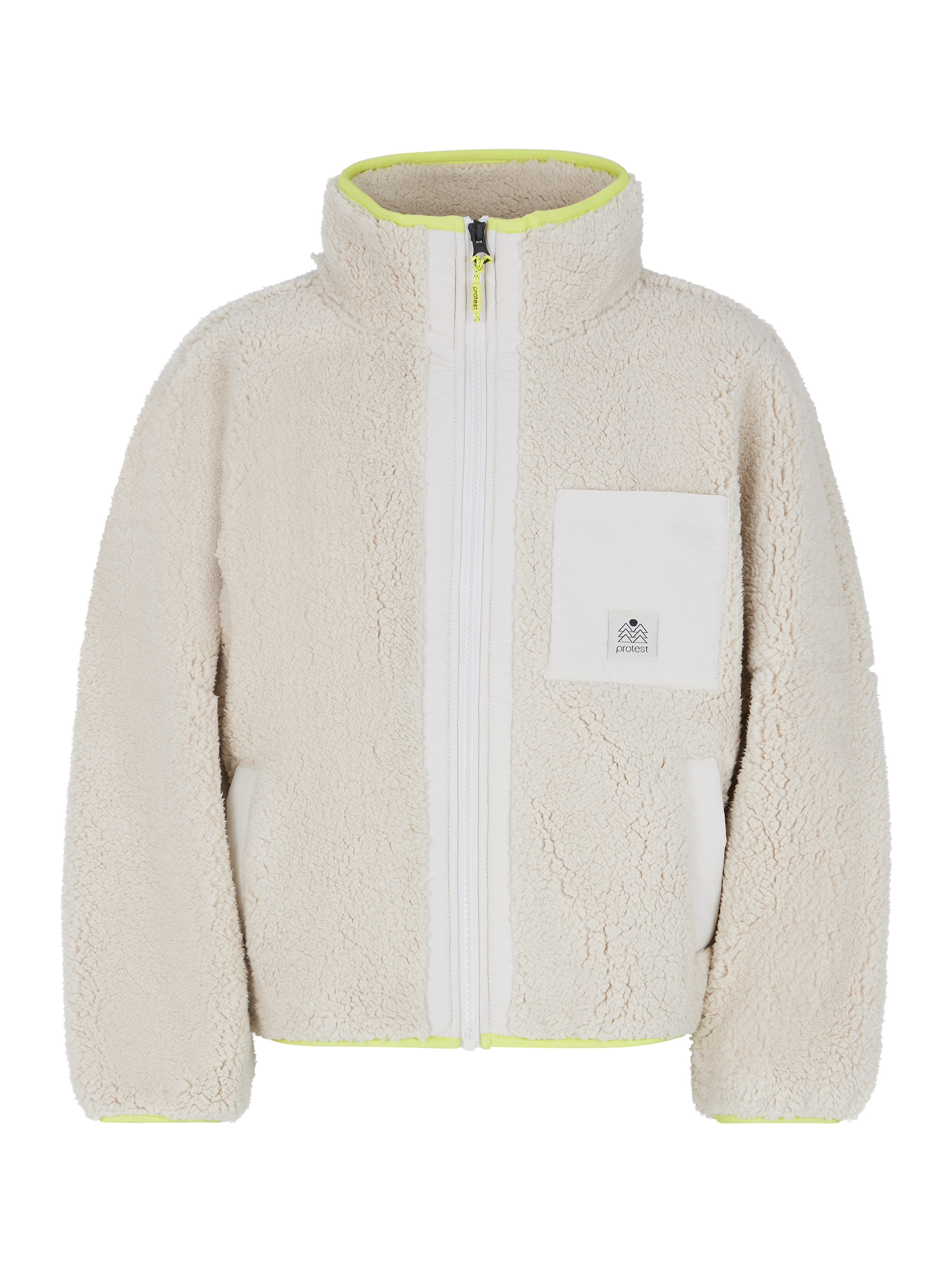 Protest Prtanouk Jr Teddy Fleece Jacket Girls - White