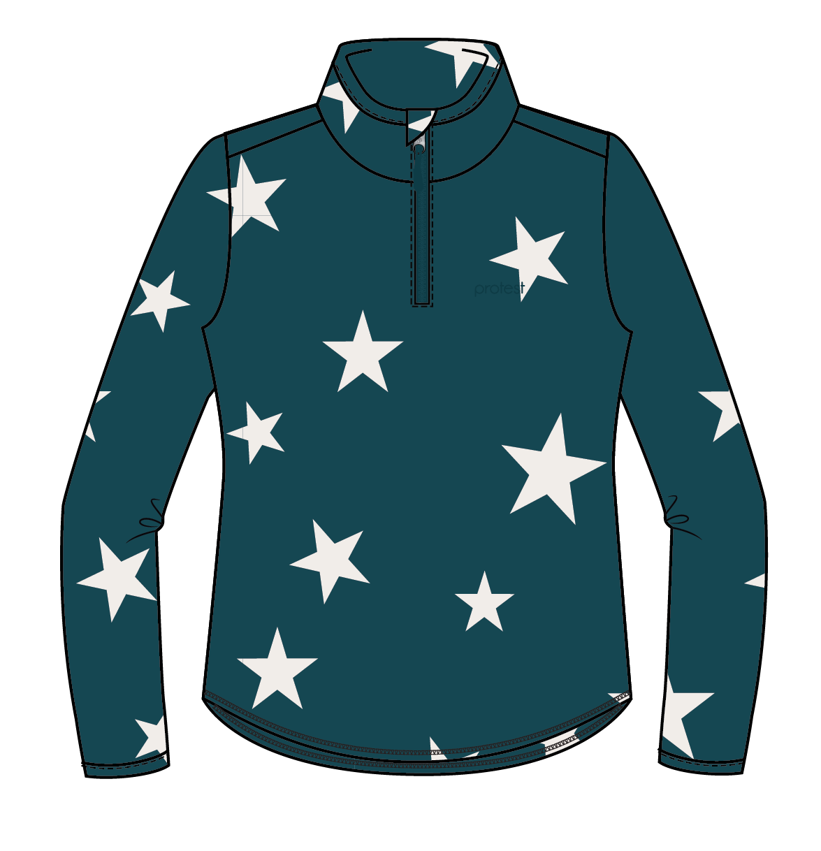 Protest Prtbette Jr Sous-pull Fille - Bleu