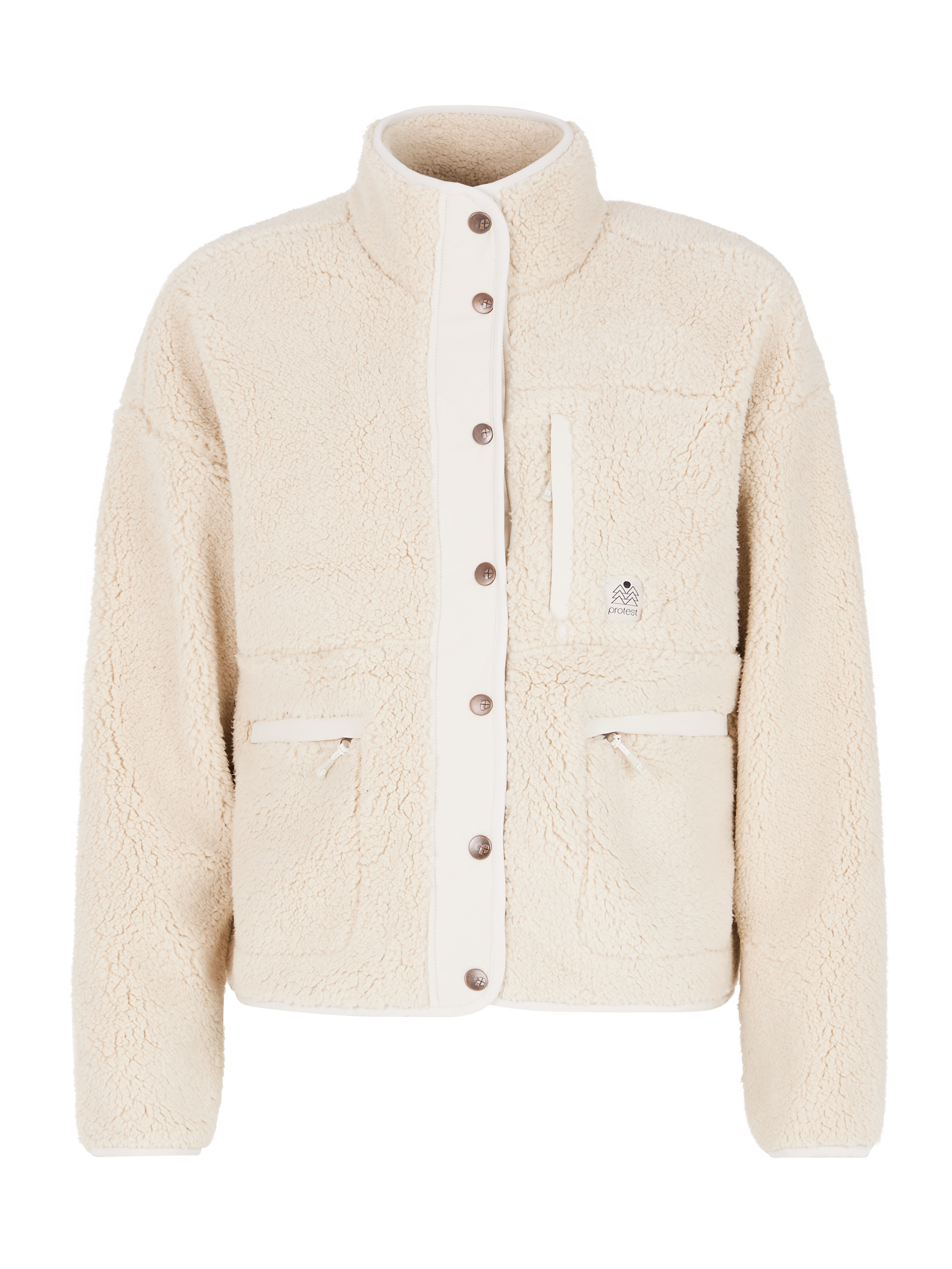 Protest Prtlux Teddy Outdoor Zip Up Fleece Women - White