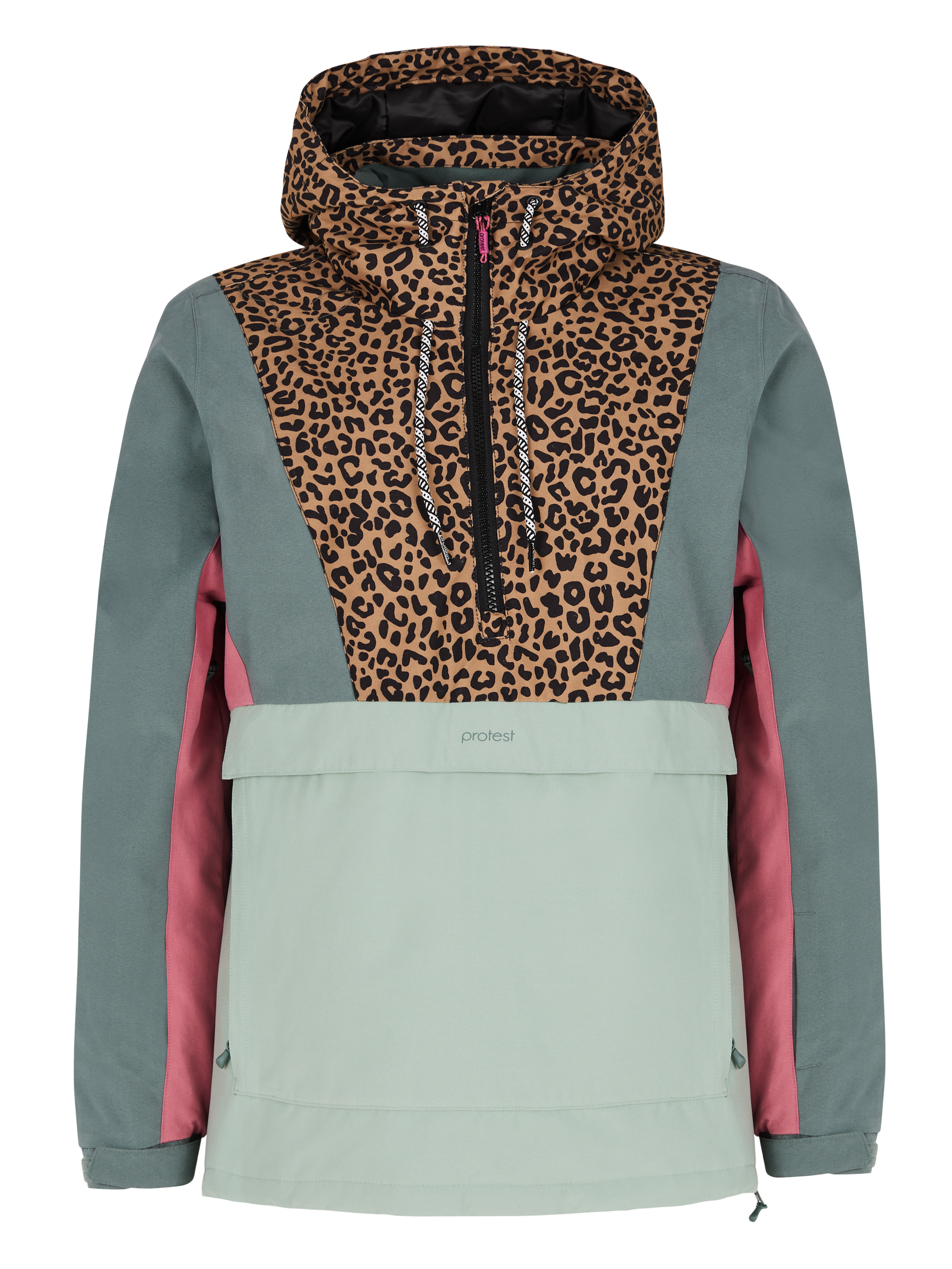 Protest Prtapel Anorak De Ski Léopard Femme - Vert