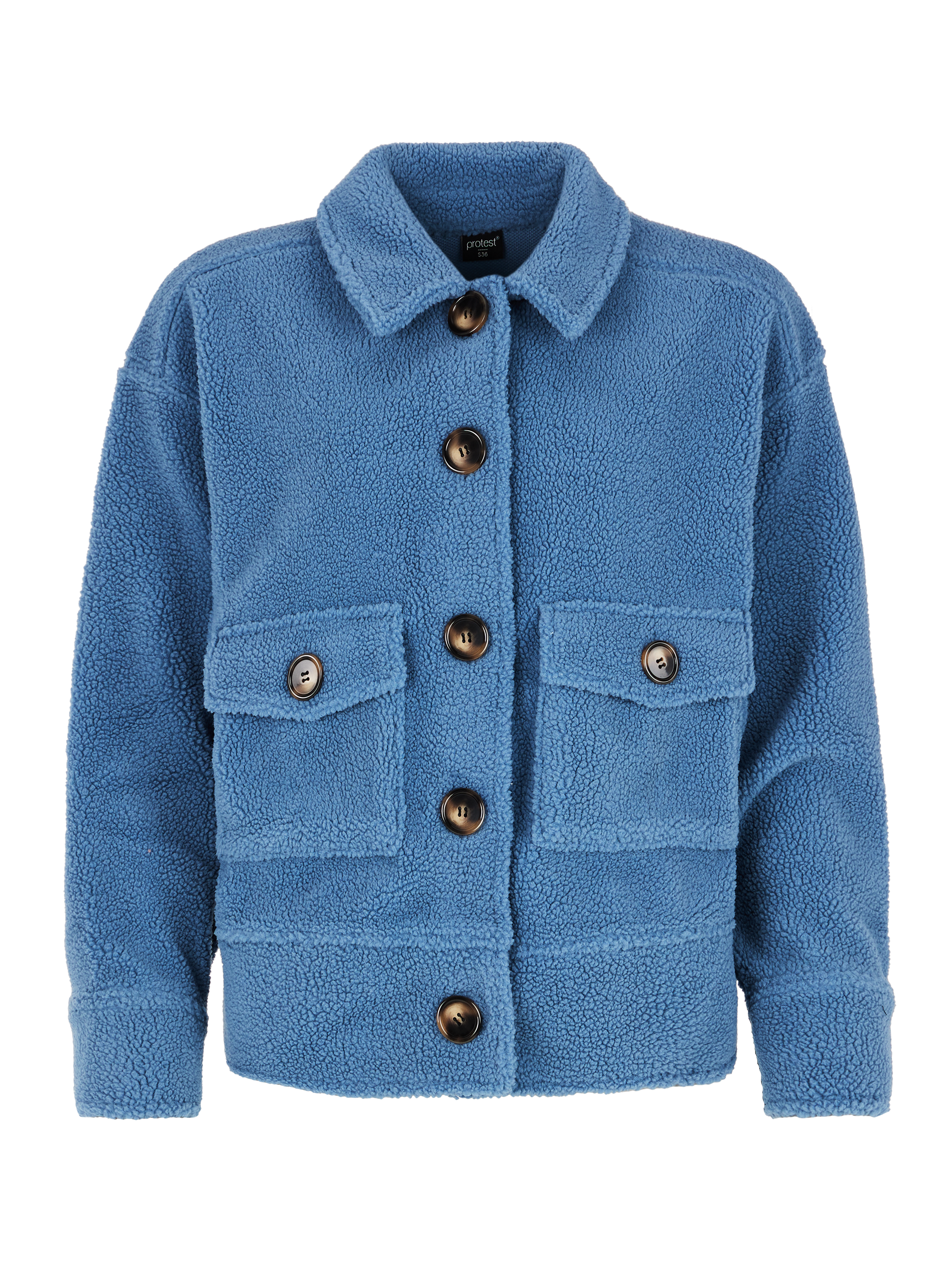 Protest Prtbond Teddy Fleece Sjacket Women - Blue