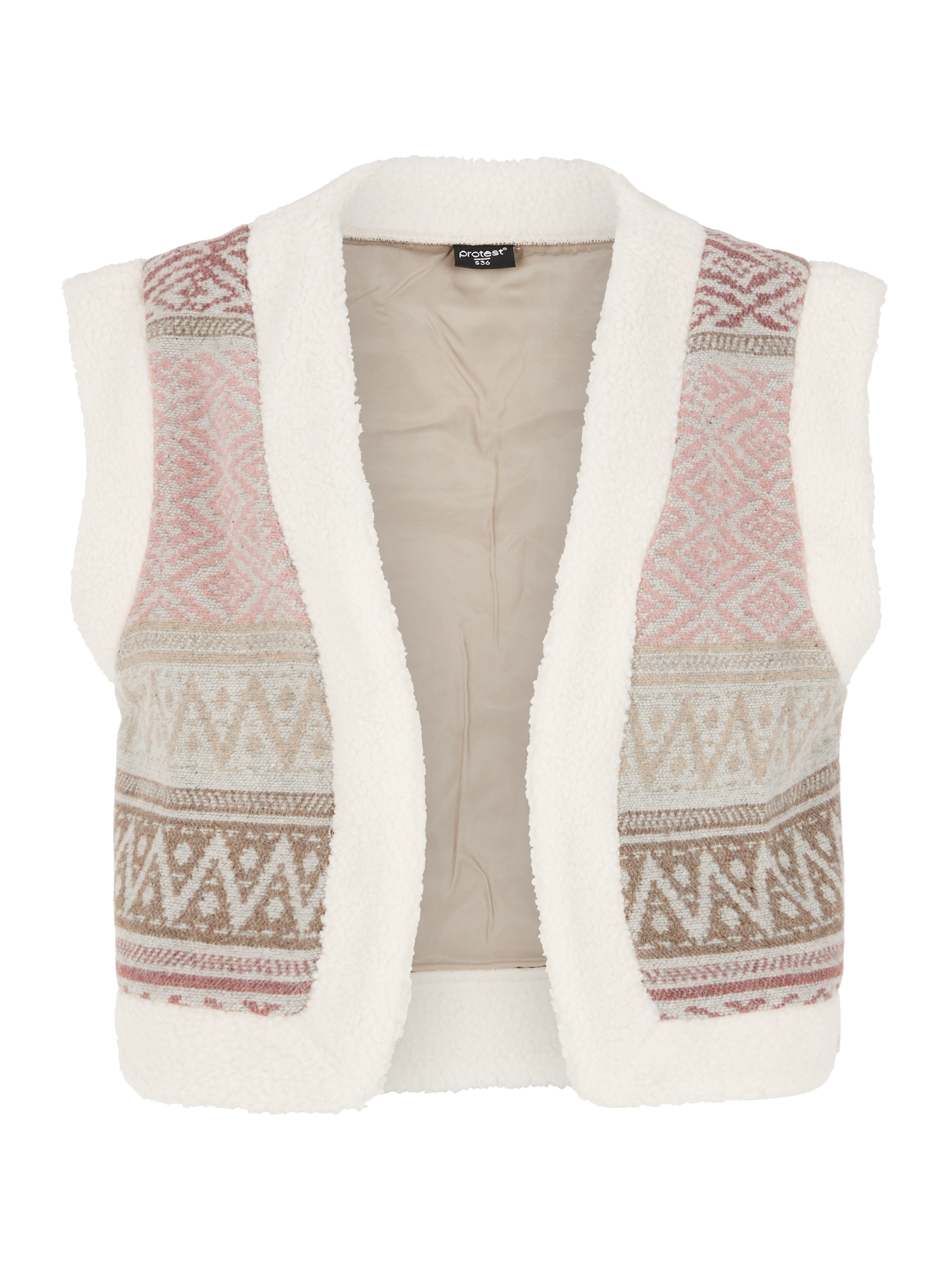 Protest Prtclaw Teddy Weste Damen - Rosa