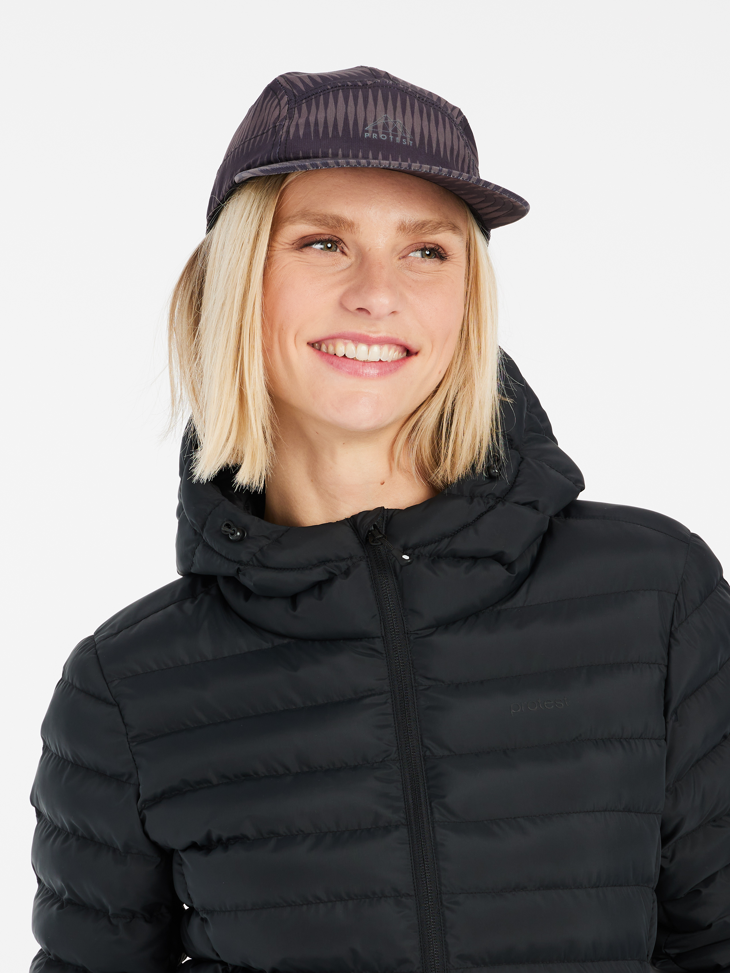 European and American women's black fashion down discount jacket