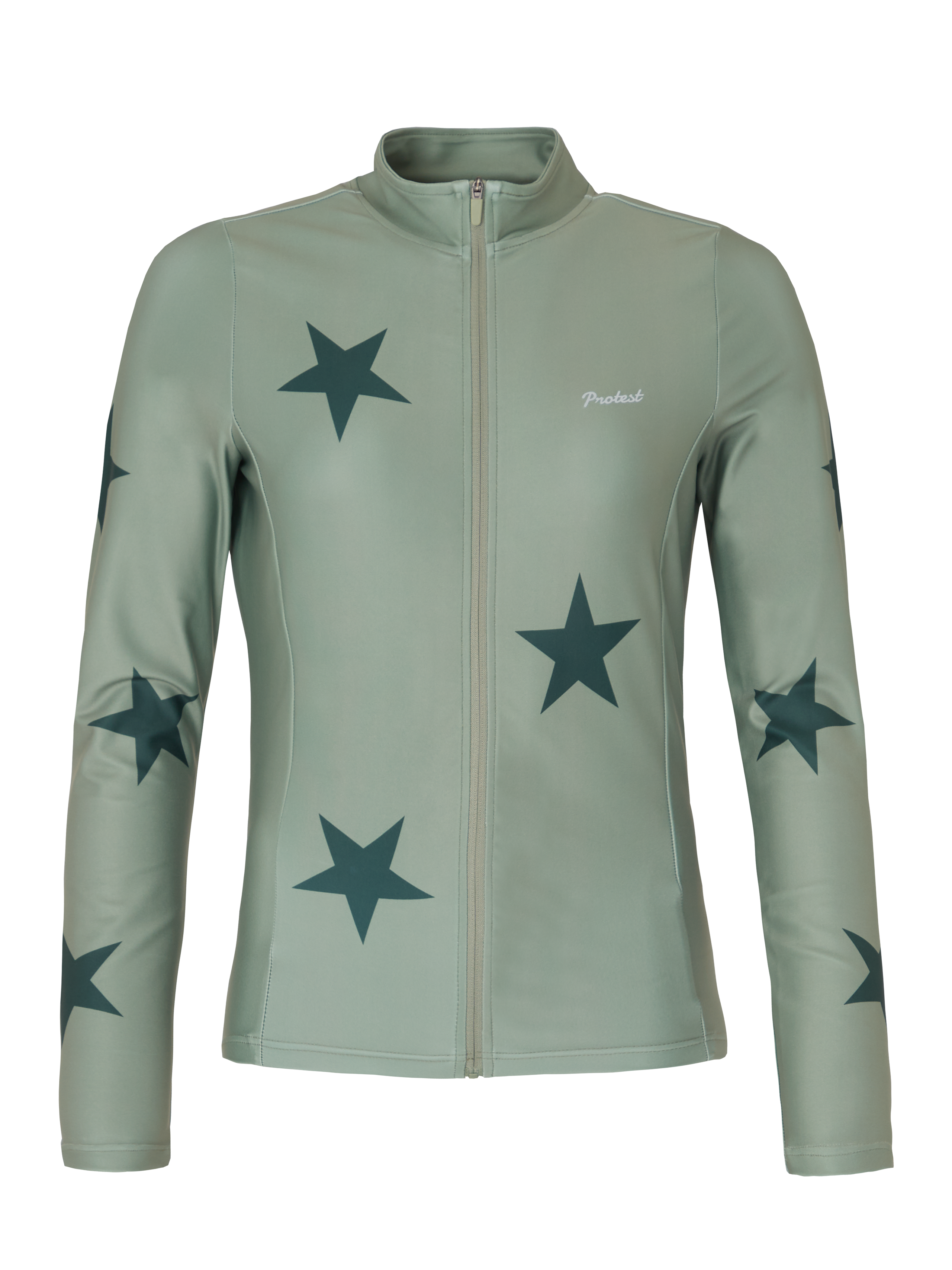 Protest Prtpecans Cycling Shirt Long Sleeve Women - Green