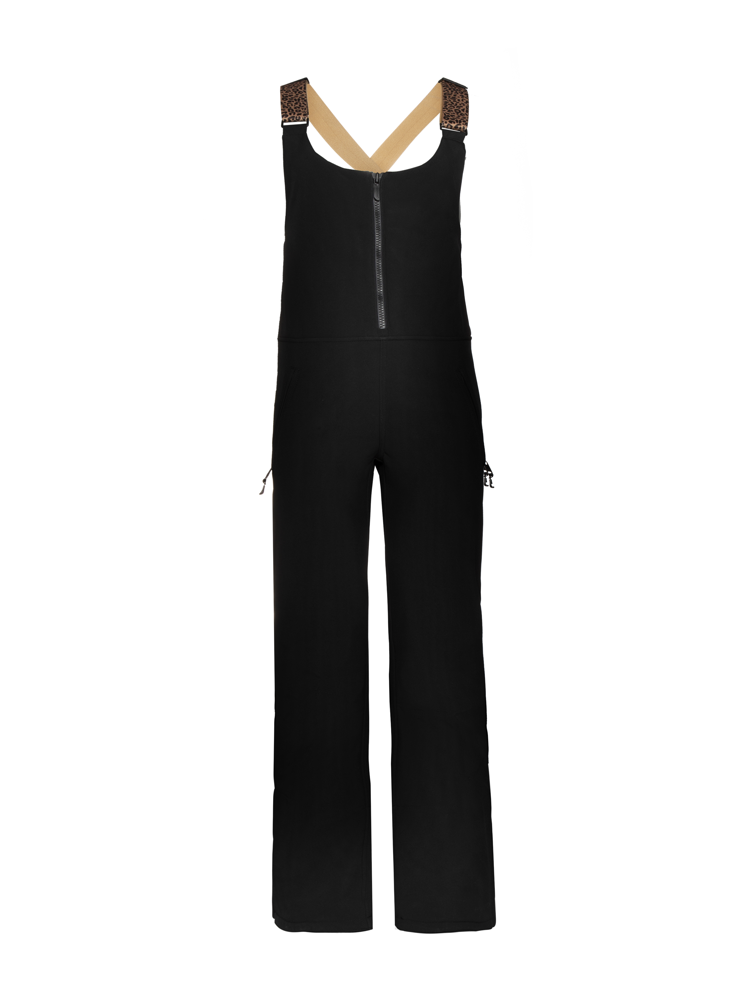 Protest Prtholly Dungaree With Leopard Suspenders Women - Black