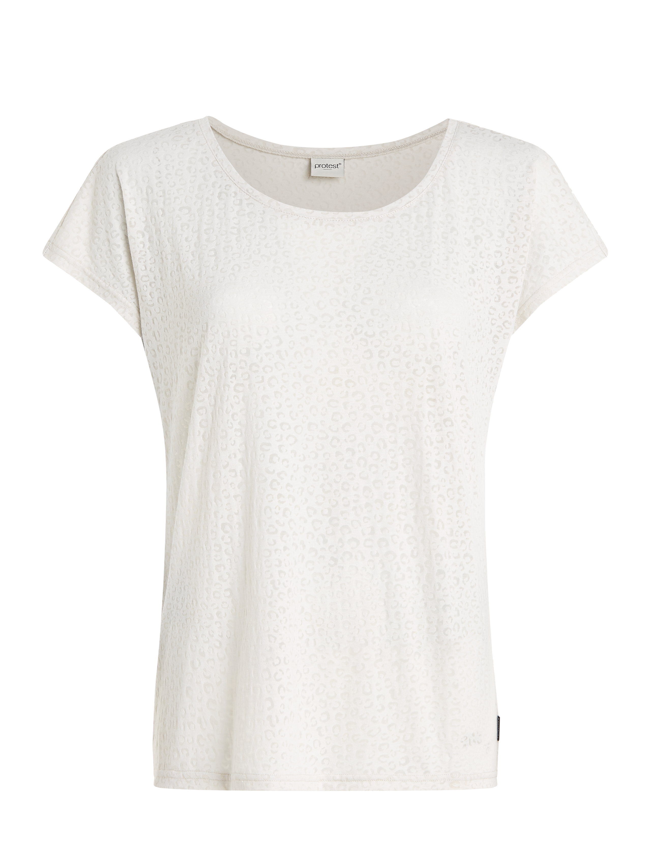 Protest Prtmegan Leopard T-shirt Women - White