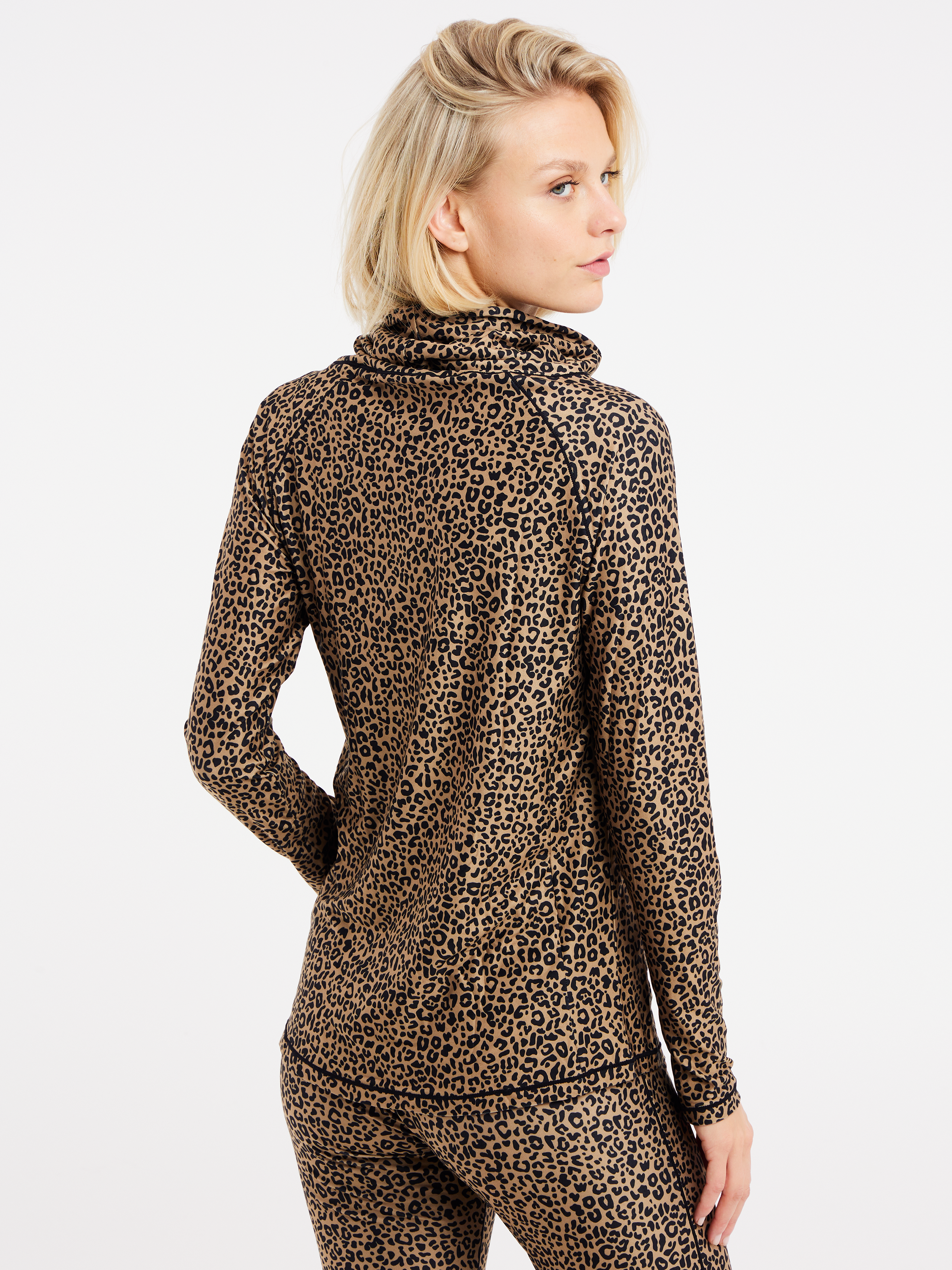 Protest - Heather - Termo-leggings med brunt leopardprint