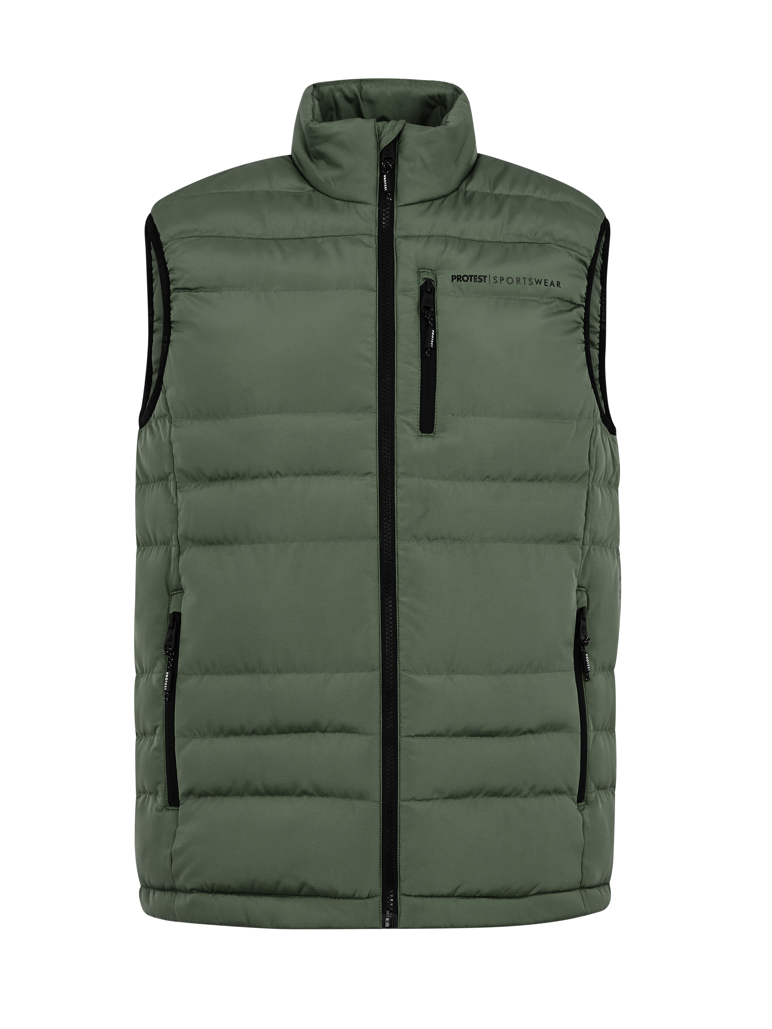 Protest Bramptoon Waistcoat Men - Green