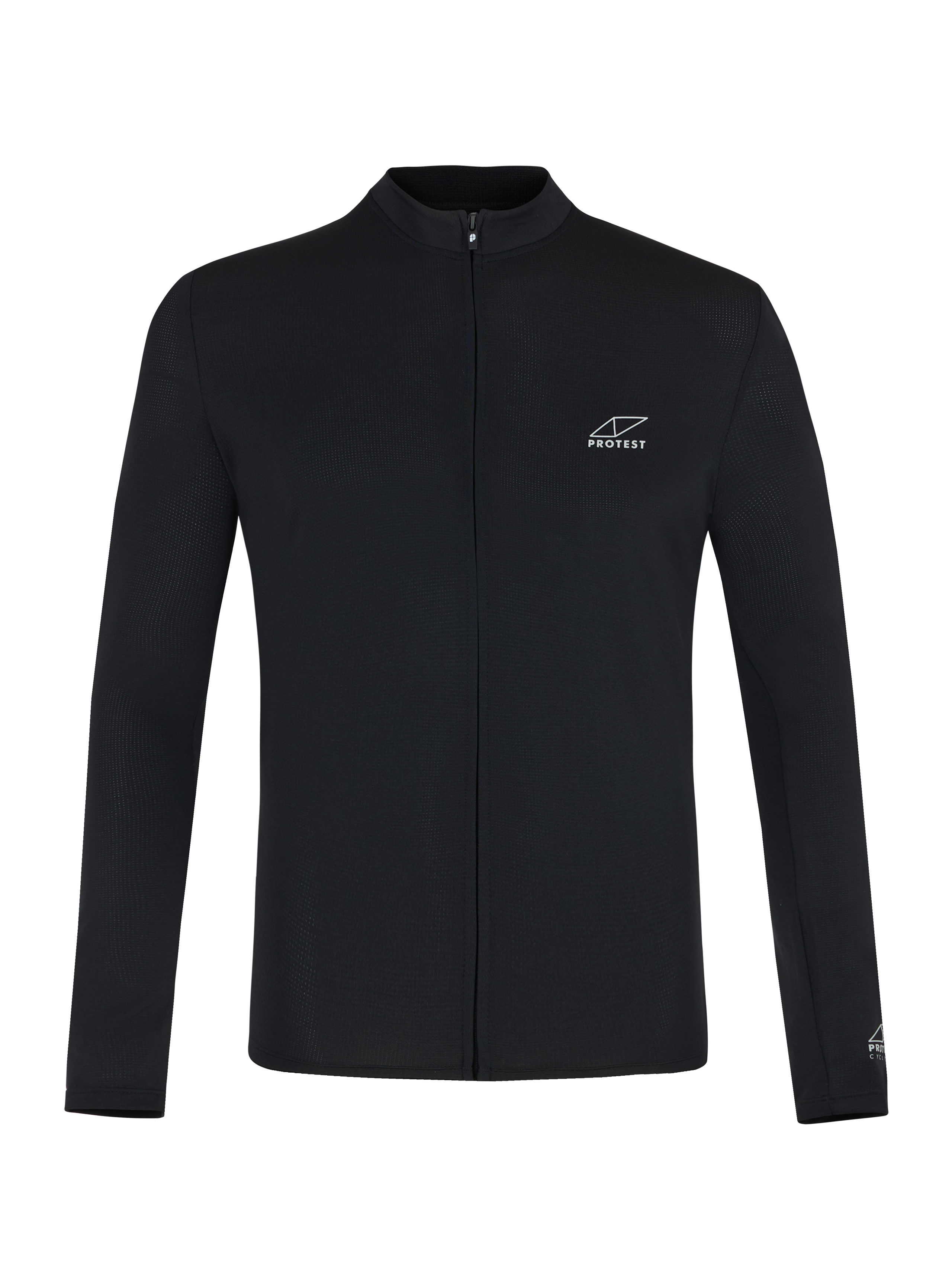Protest Prtbrasvel Fahrradtrikot Langarm Herren - Schwarz