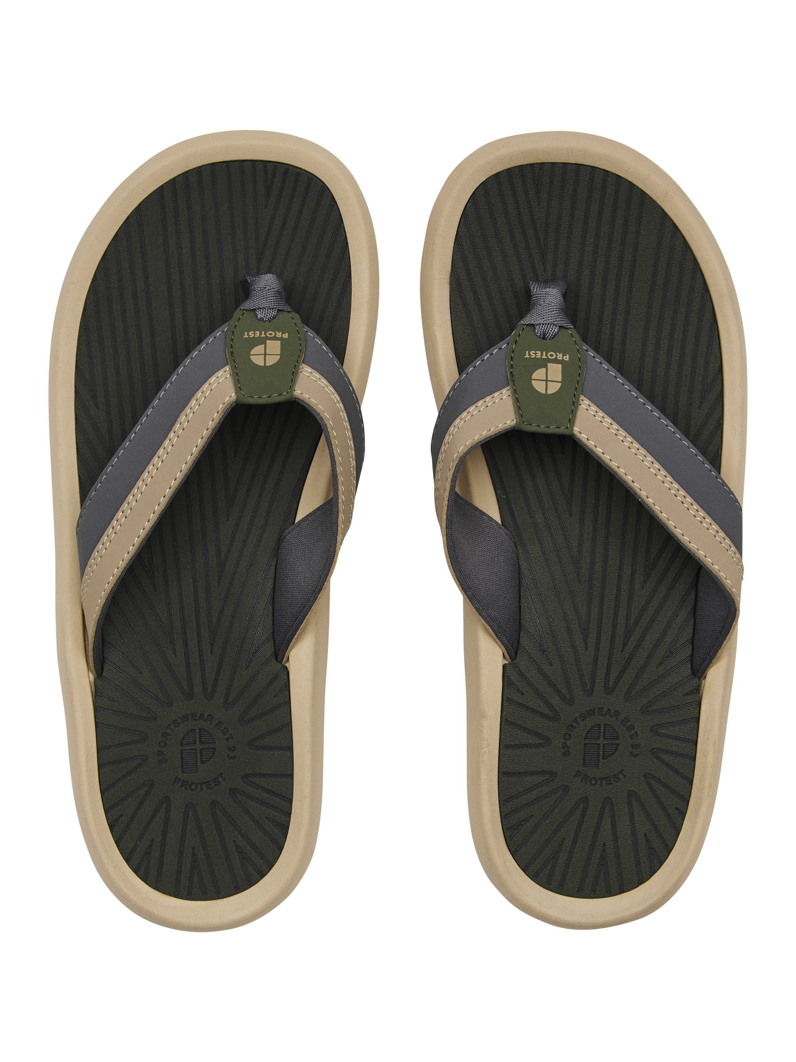 Protest Prtkirk Slippers Heren - Groen