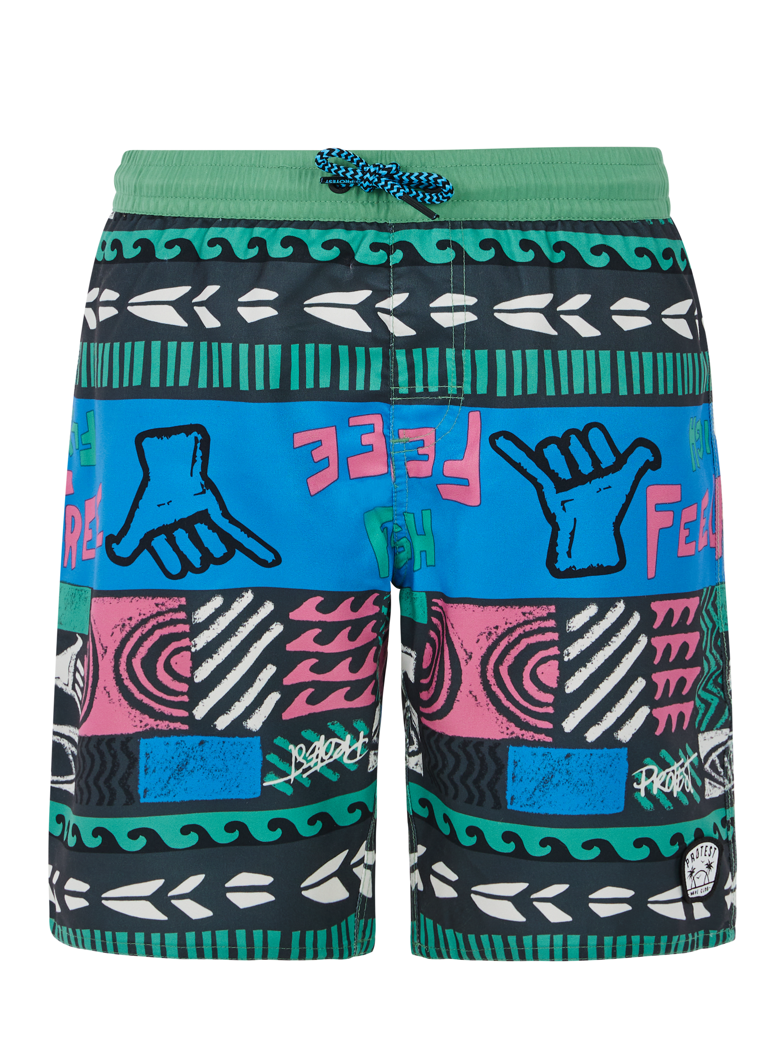 Protest Prtronald Jr Maillot De Bain Garçon - Vert