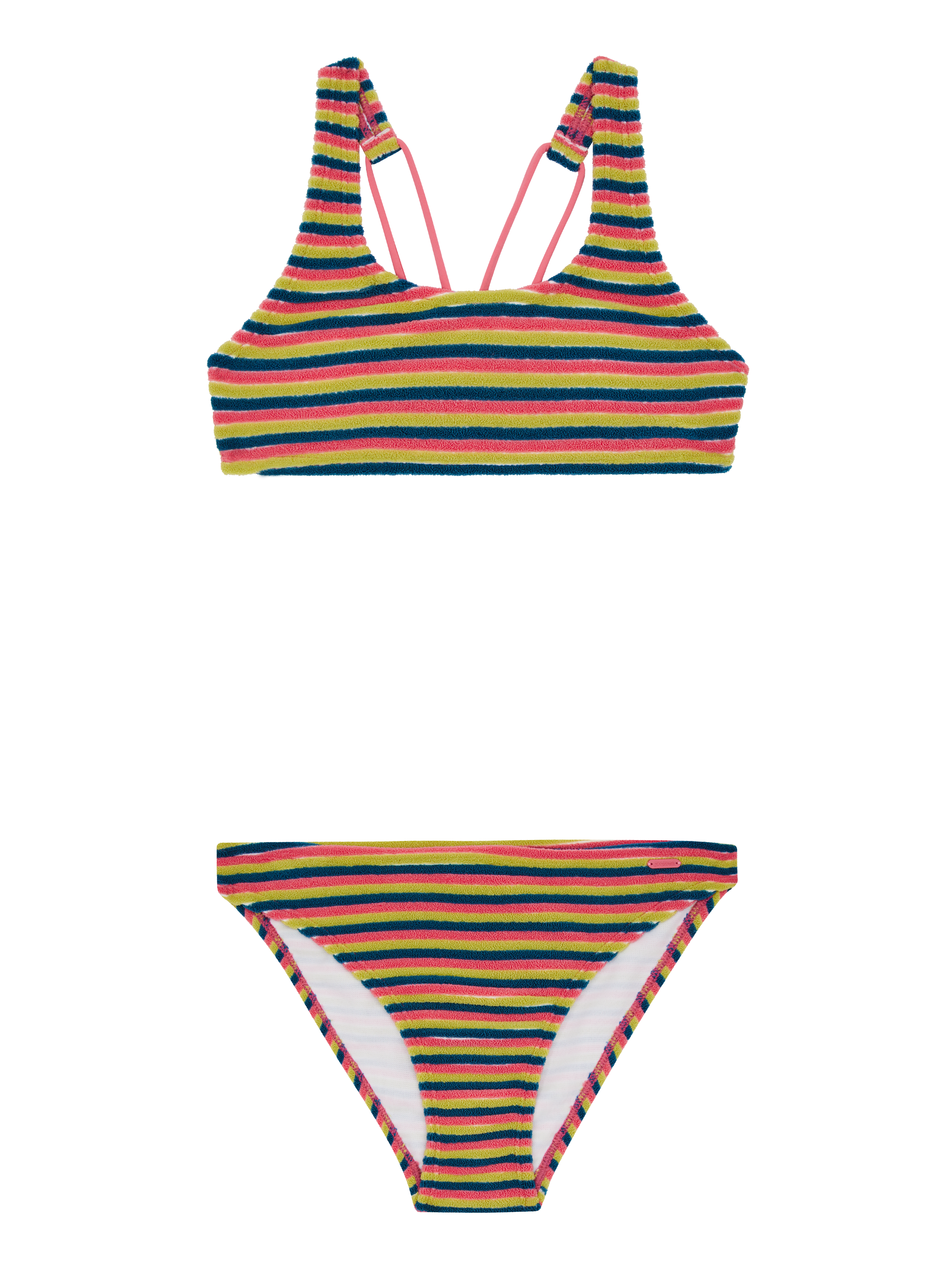 Protest Prtsicilla Jr Gestreifte Bralette-bikini-set Mädchen - Rosa