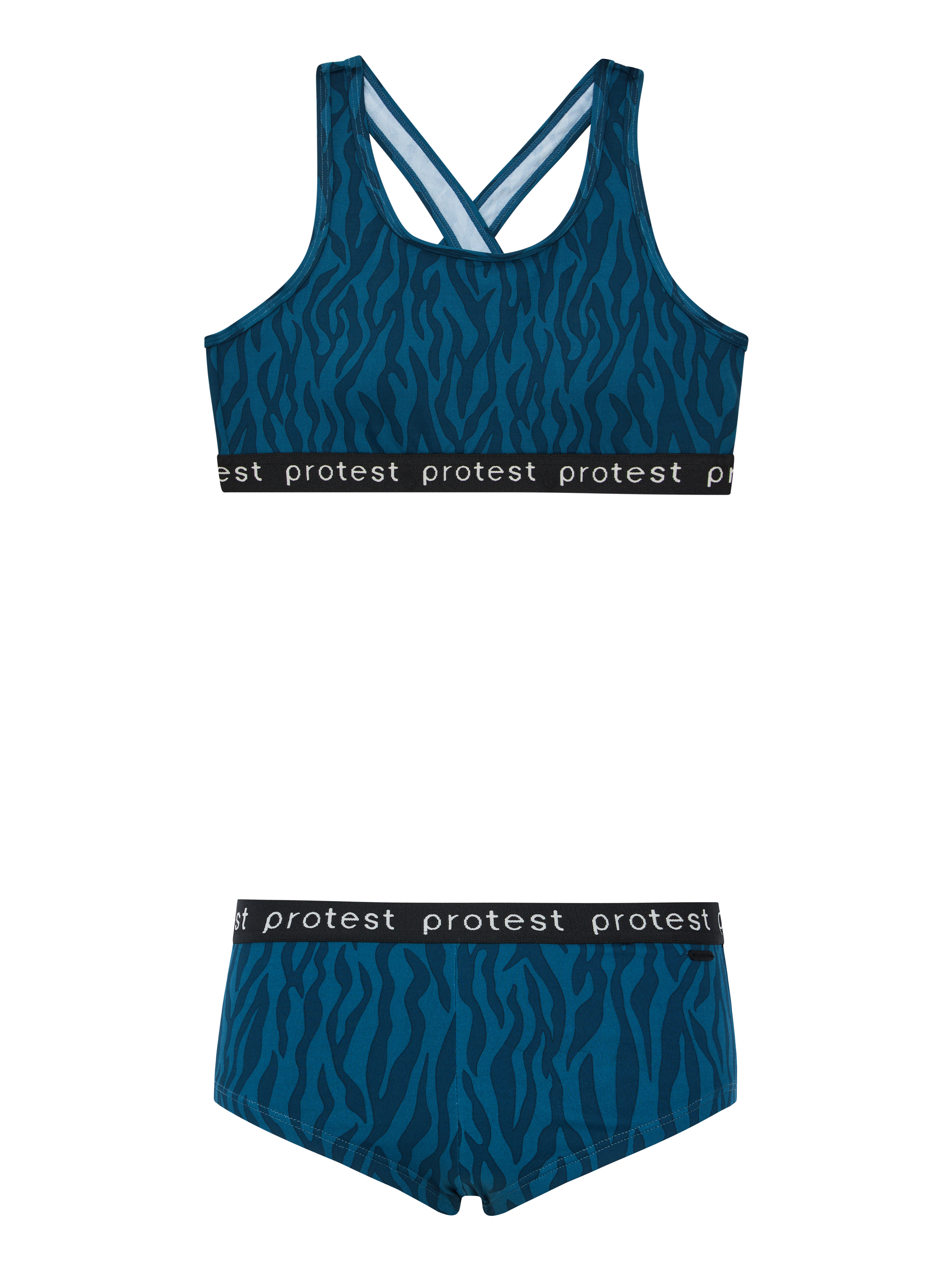 Protest Prtmonica Jr Bralette Bikini Set Girls - Blue