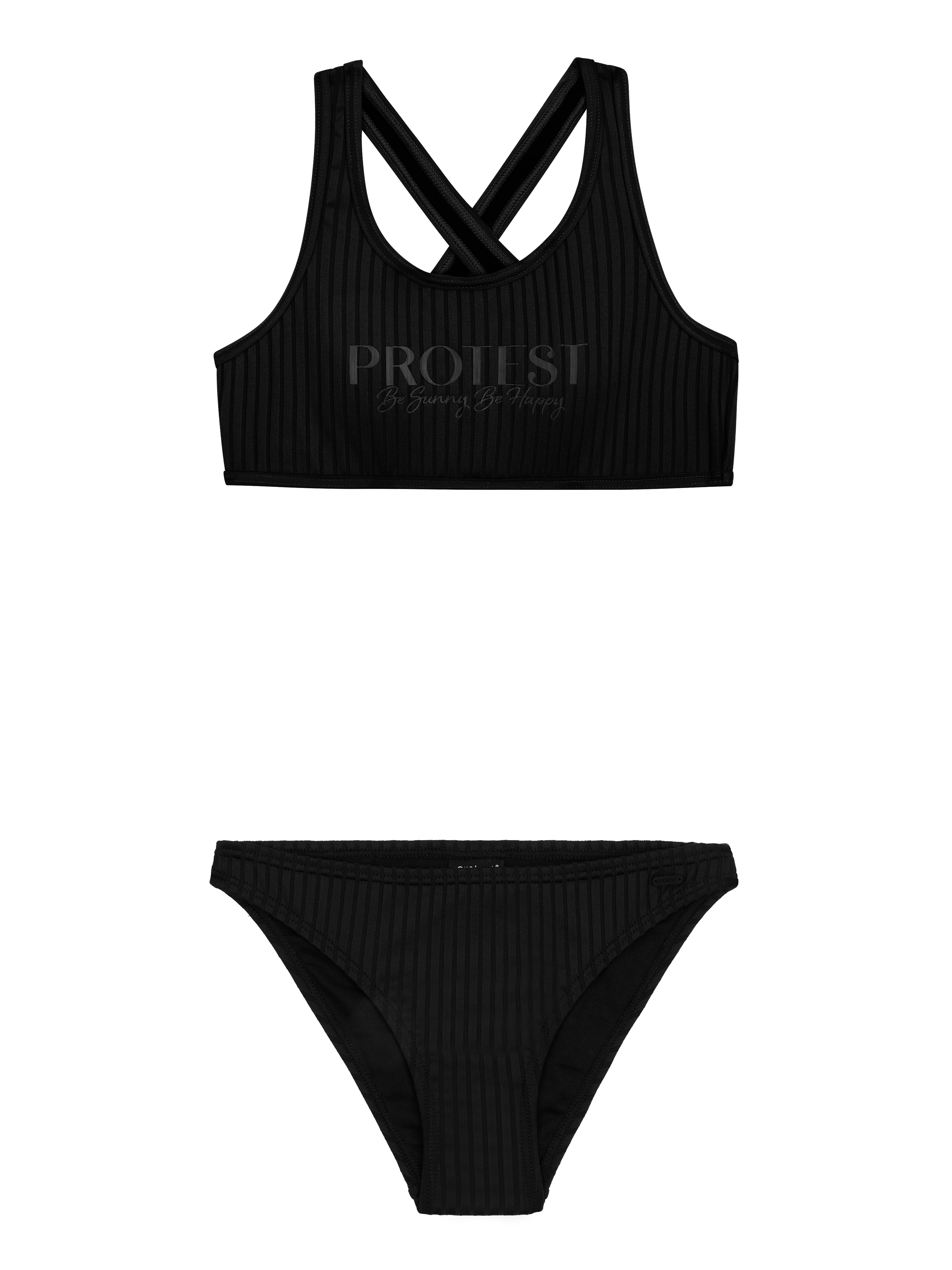 Protest Prtmoon Jr Bralette Bikini Set Meisjes - Zwart