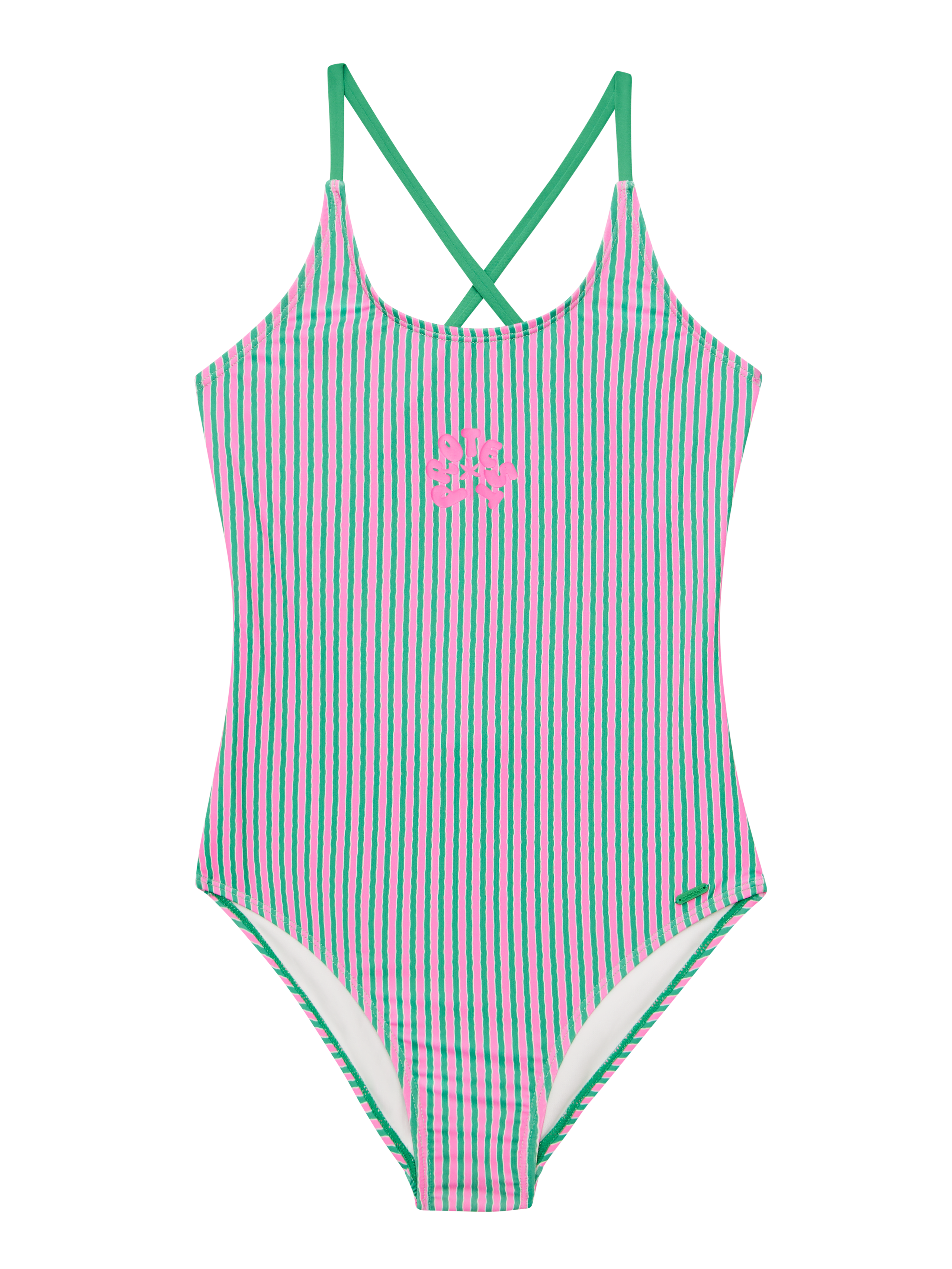 Protest Prtsavu Jr Striped Swimsuit Girls - Pink