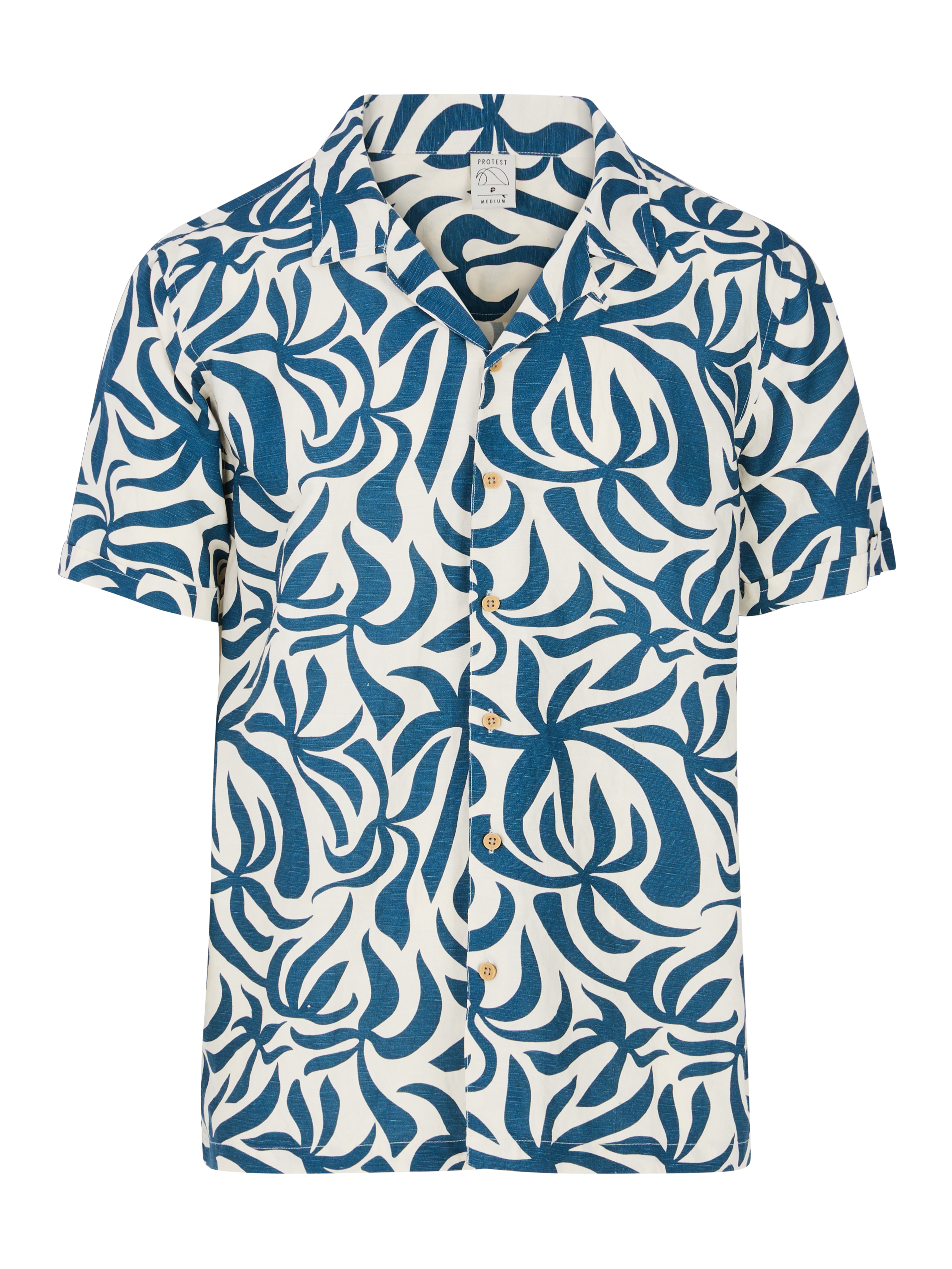 Protest Prtdre Korte Mouwen Overhemd Heren - Blauw
