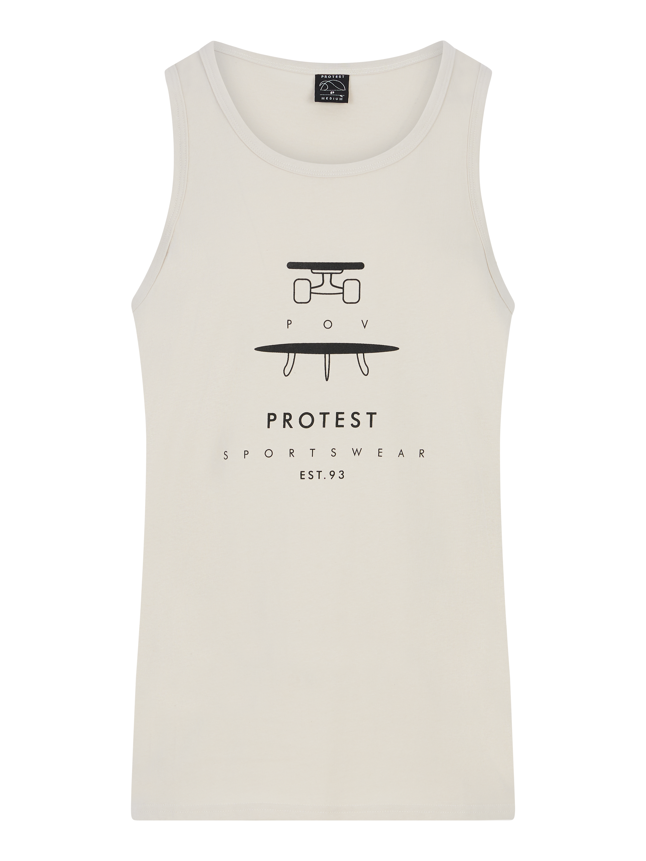 Protest Prtpacu Tank Top Men - White