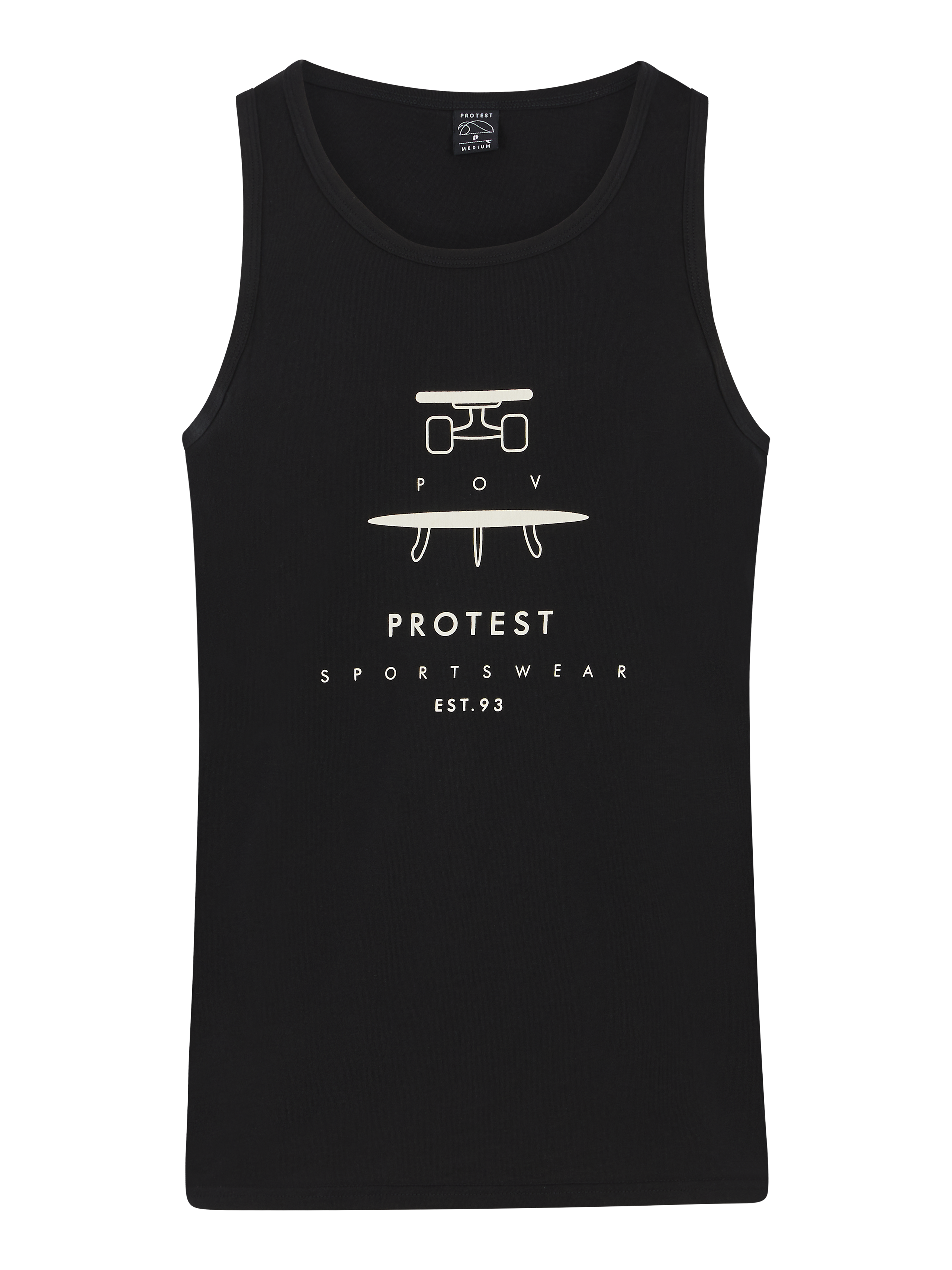 Protest Prtpacu Tank Top Heren - Zwart