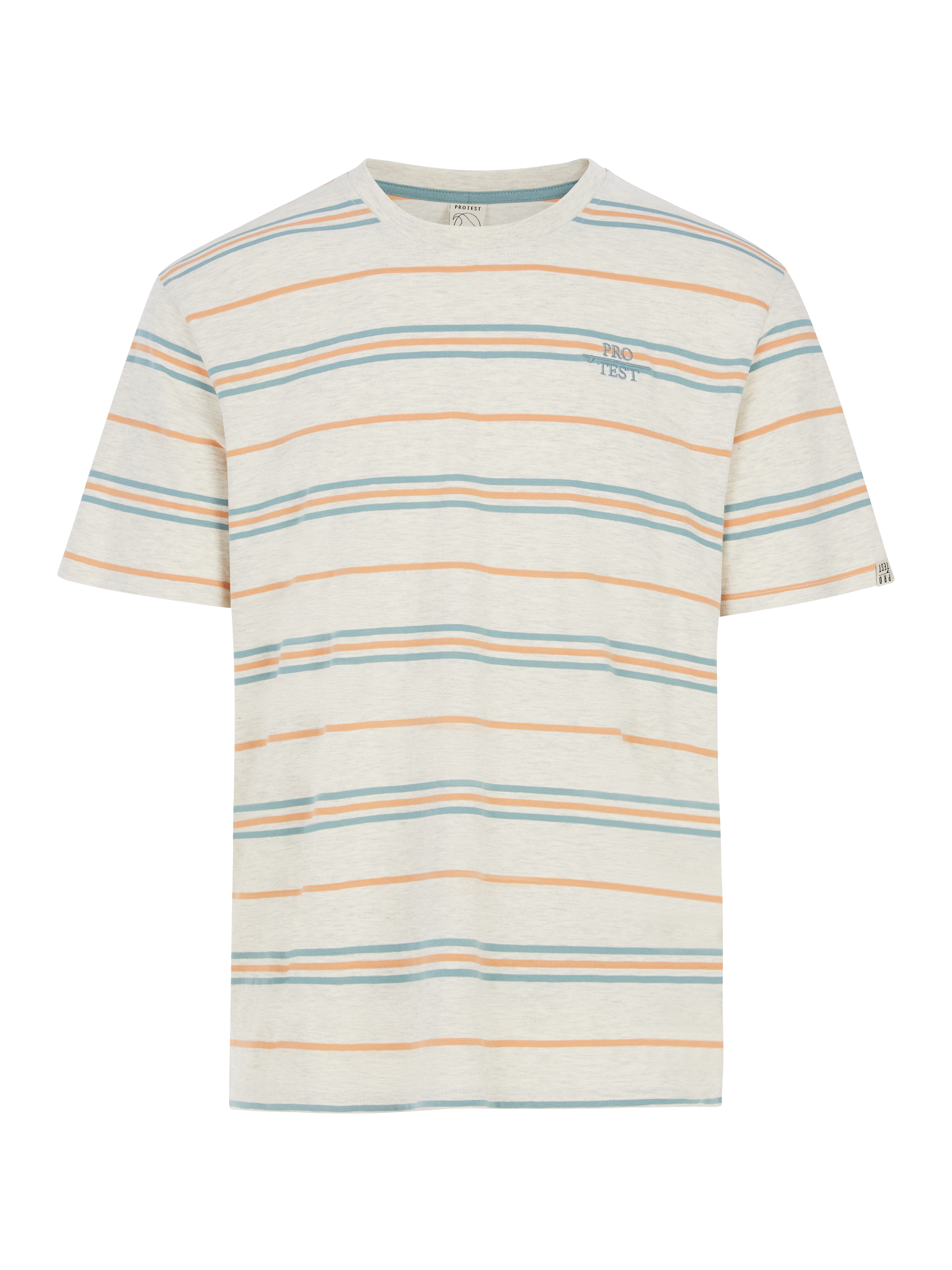 Protest Prthuxly Striped T-shirt Men - Orange