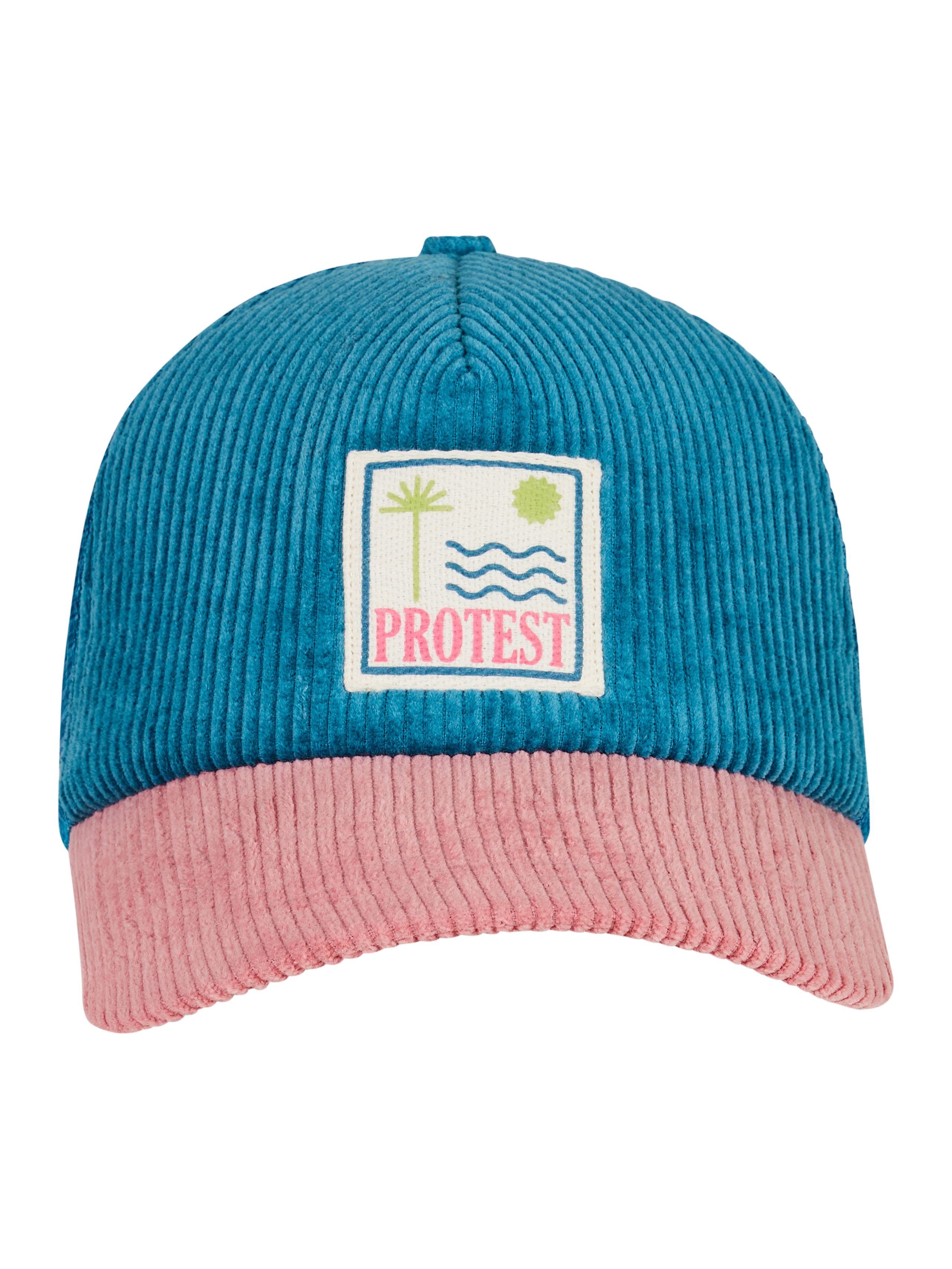 Protest Prtstrike Casquette En Velours Côtelé Femme - Rose